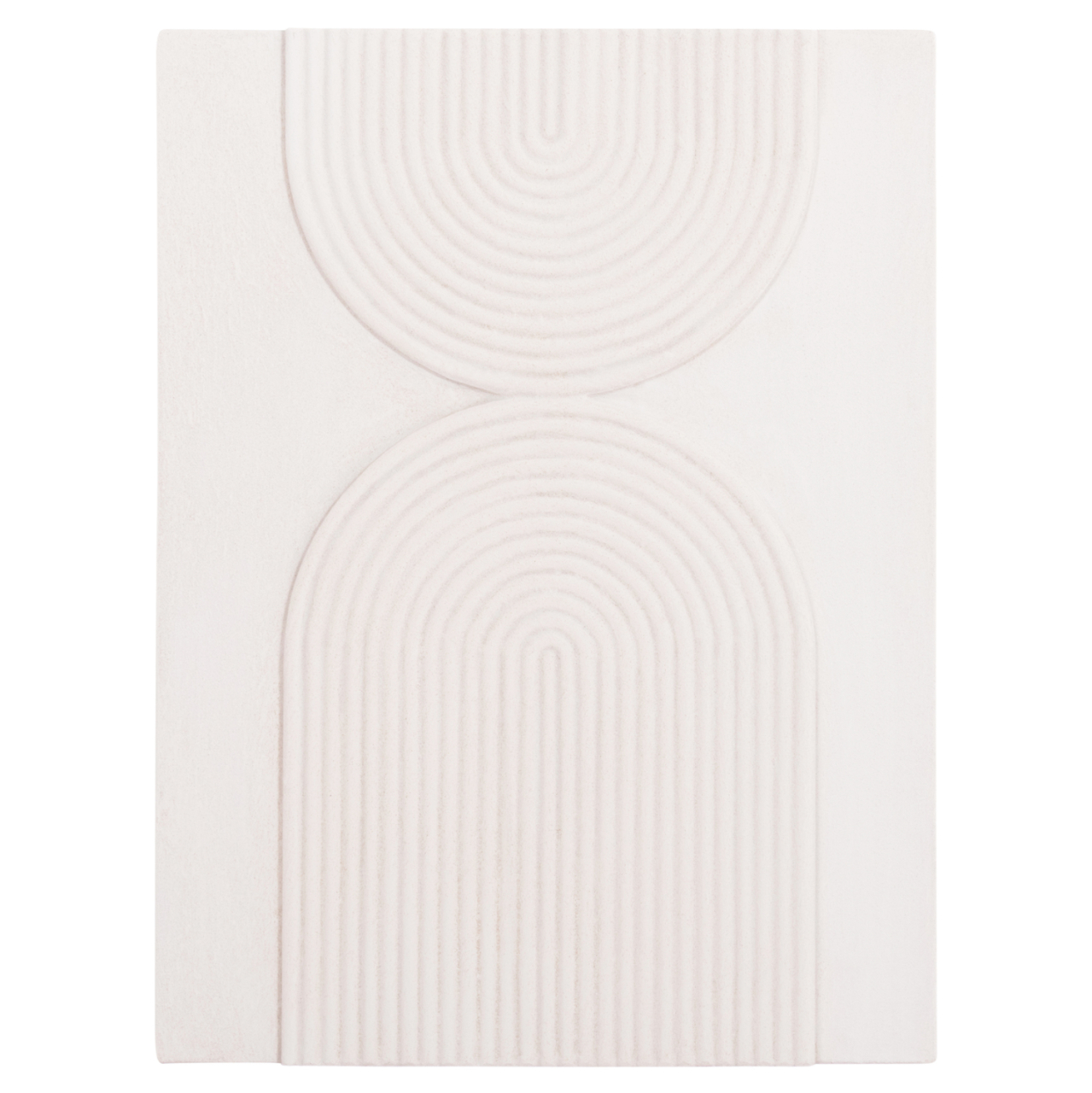 WALL DECOR PANEL RECTANGLE SERIES SANTORINI HM4523 MDF IN OFF-WHITE COLOR 60x4(thickness)x80Hcm. [1]
