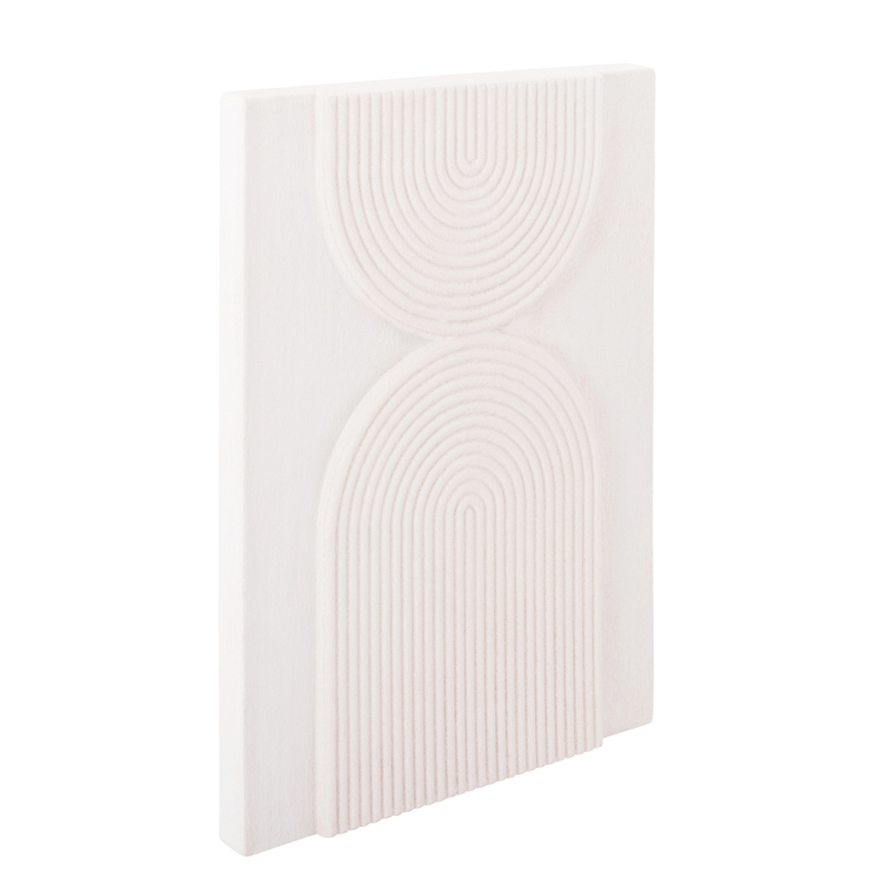 WALL DECOR PANEL RECTANGLE SERIES SANTORINI HM4523 MDF IN OFF-WHITE COLOR 60x4(thickness)x80Hcm. [3]