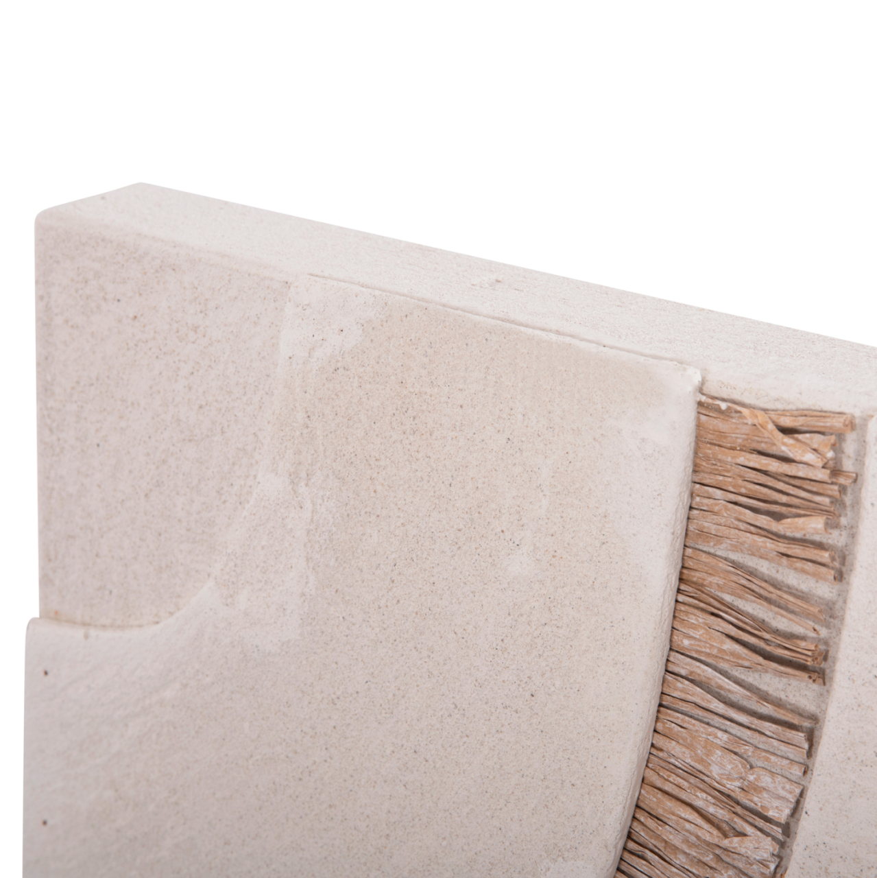 WALL DECOR PANEL RECTANGLE SERIES SANTORINI HM4532 MDF IN OFF WHITE COLOR-DECOR IN BEIGE 60x4.5(thickness)x80Hcm. [5]