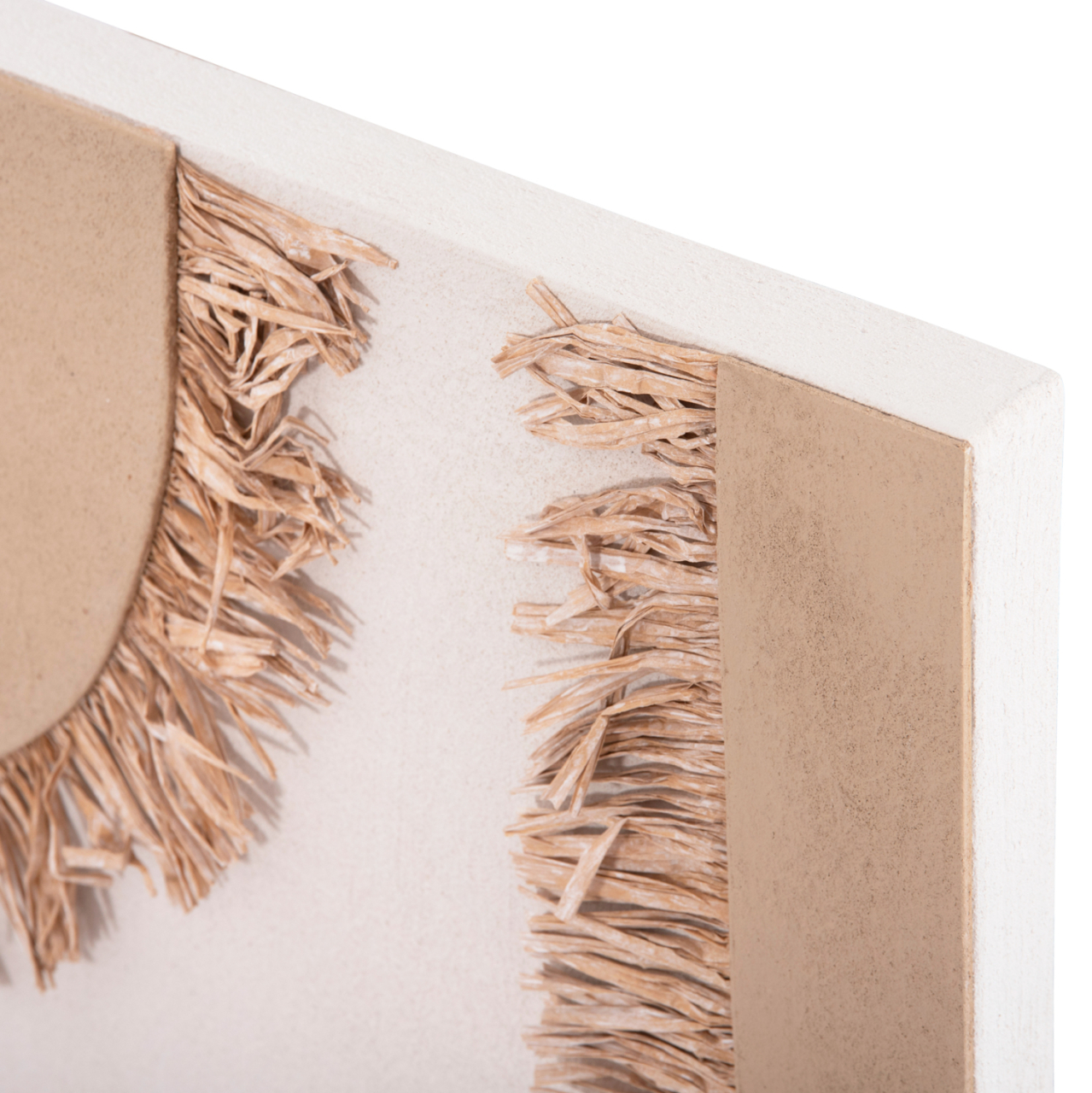 WALL DECOR PANEL RECTANGLE SERIES SANTORINI HM4533 MDF IN OFF WHITE-BROWN COLOR-DECOR IN BEIGE 60x4.5(thickness)x80Hcm. [5]