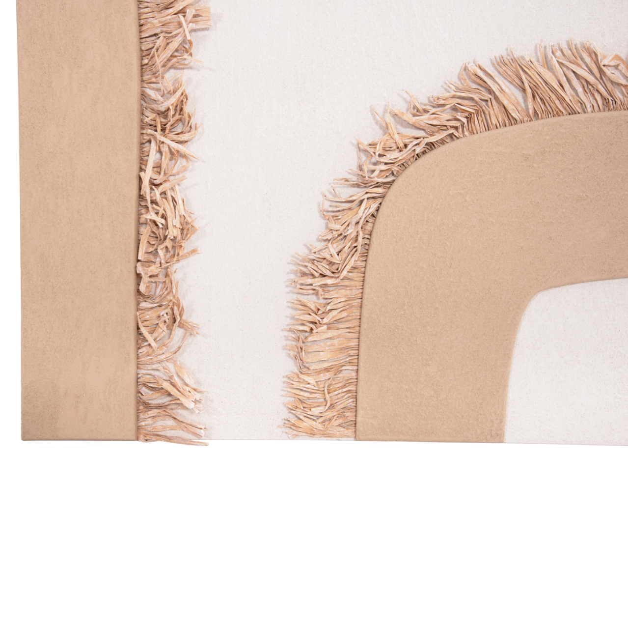 WALL DECOR PANEL RECTANGLE SERIES SANTORINI HM4533 MDF IN OFF WHITE-BROWN COLOR-DECOR IN BEIGE 60x4.5(thickness)x80Hcm. [6]