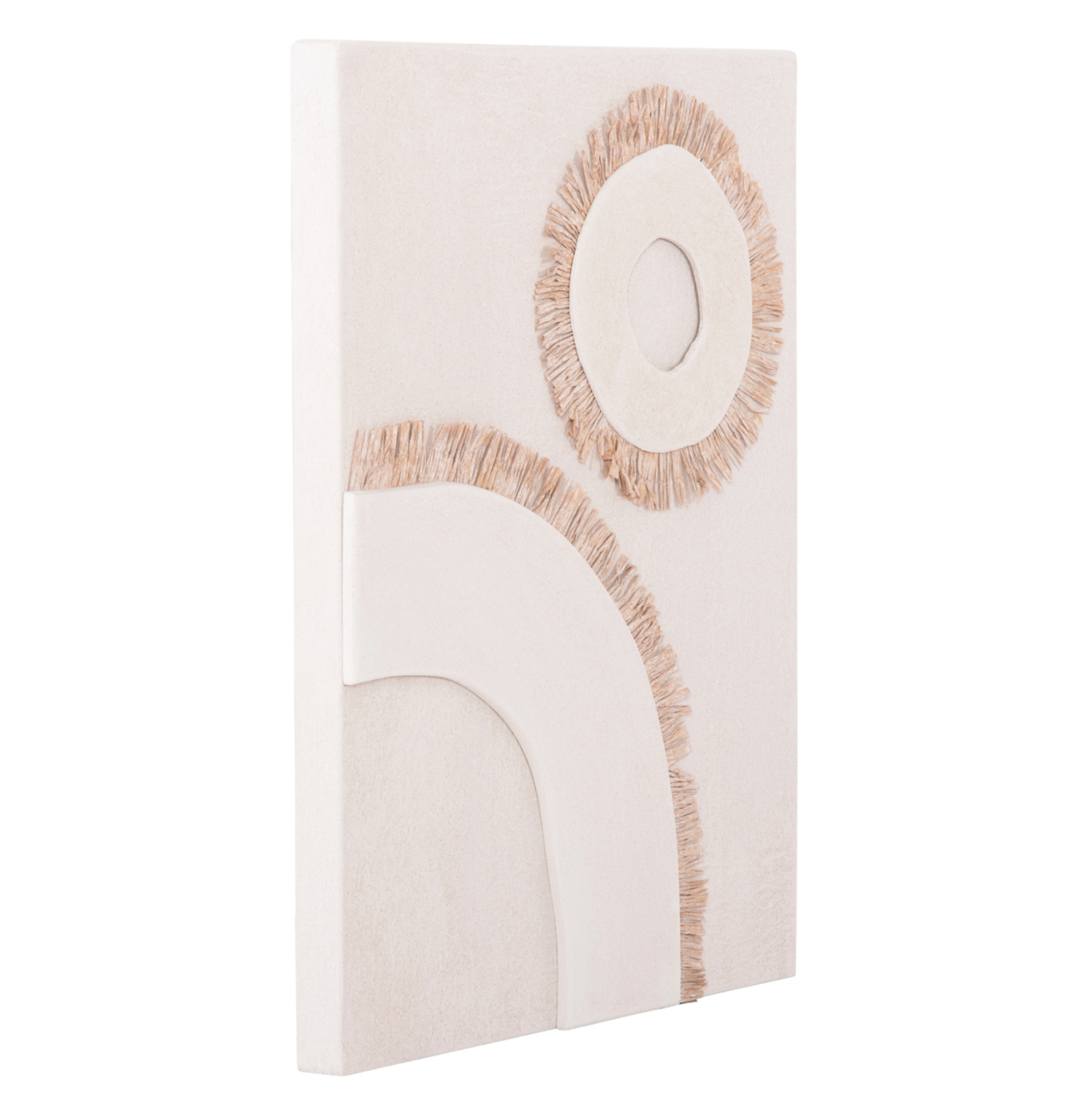 WALL DECOR PANEL RECTANGLE SERIES SANTORINI HM4534 MDF IN OFF WHITE COLOR-DECOR IN BEIGE 48x4.5(thickness)x60Hcm. [3]