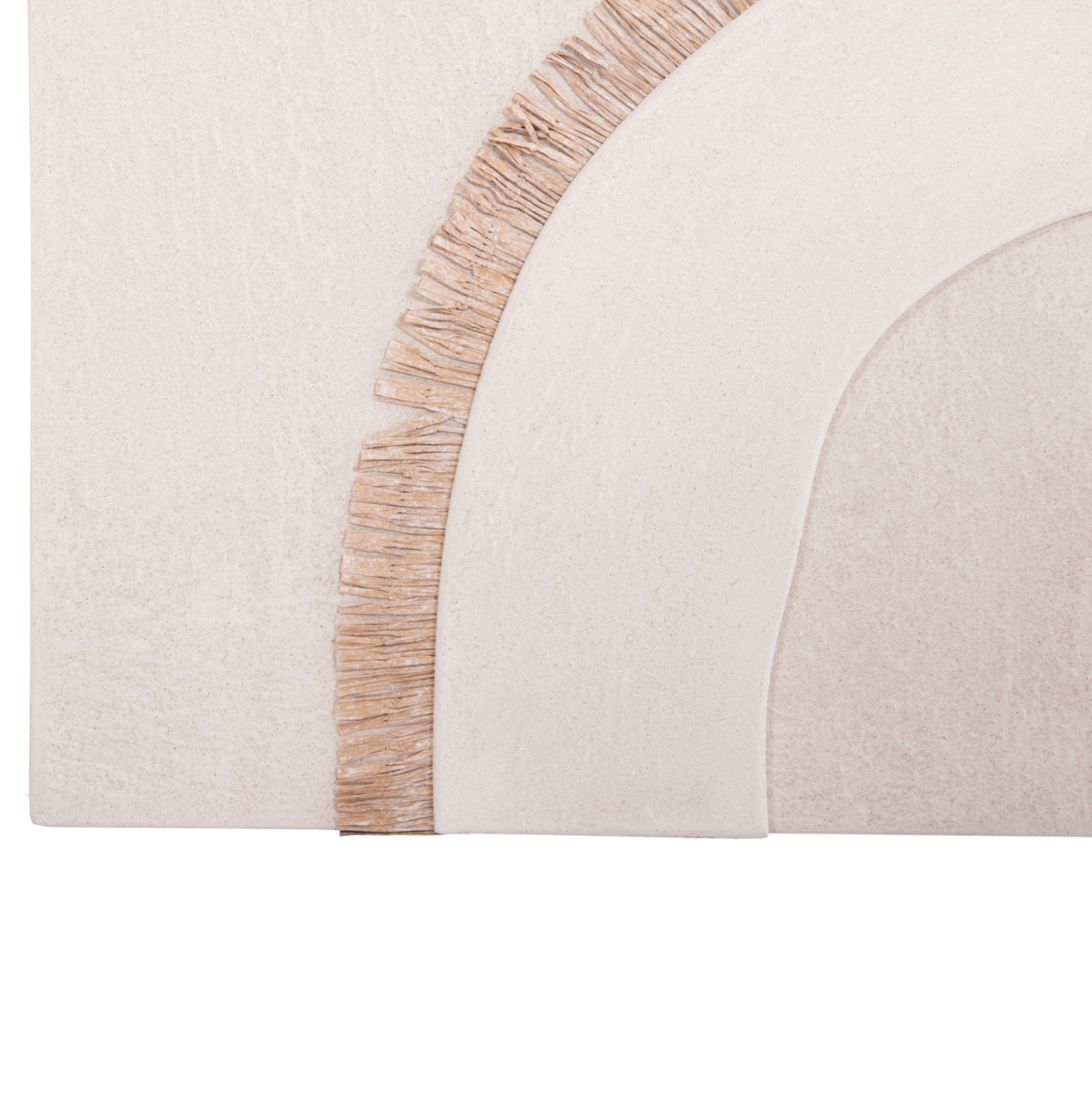 WALL DECOR PANEL RECTANGLE SERIES SANTORINI HM4534 MDF IN OFF WHITE COLOR-DECOR IN BEIGE 48x4.5(thickness)x60Hcm. [6]