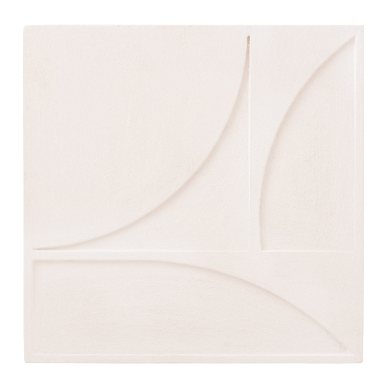 WALL DECOR PANEL SQUARE SERIES SANTORINI HM4508 MDF IN OFF-WHITE COLOR 80x4(thickness)x80Hcm. [1]