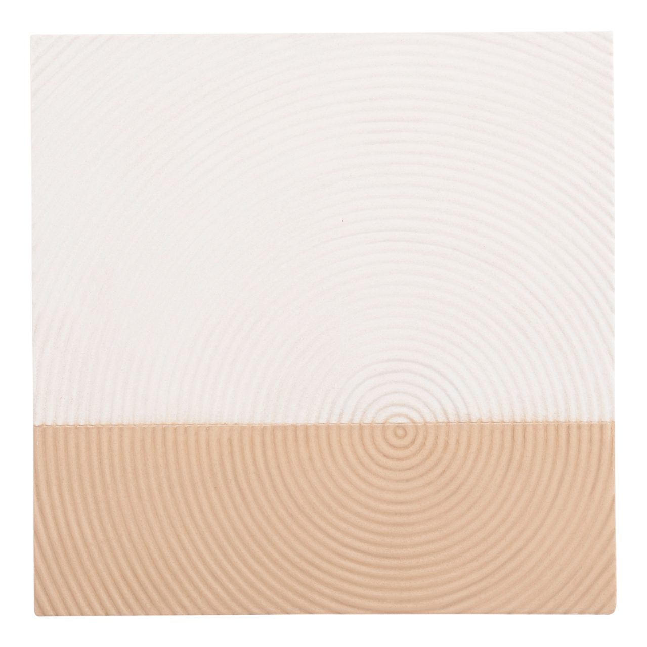 WALL DECOR PANEL SQUARE SERIES SANTORINI HM4519 MDF IN OFF-WHITE-BROWN COLOR 80x4(thickness)x80Hcm. [1]