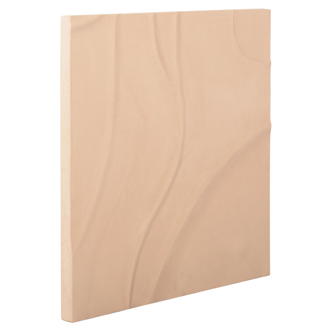 WALL DECOR PANEL SQUARE SERIES SANTORINI HM4520 MDF IN BEIGE COLOR 80x4(thickness)x80Hcm. [3]