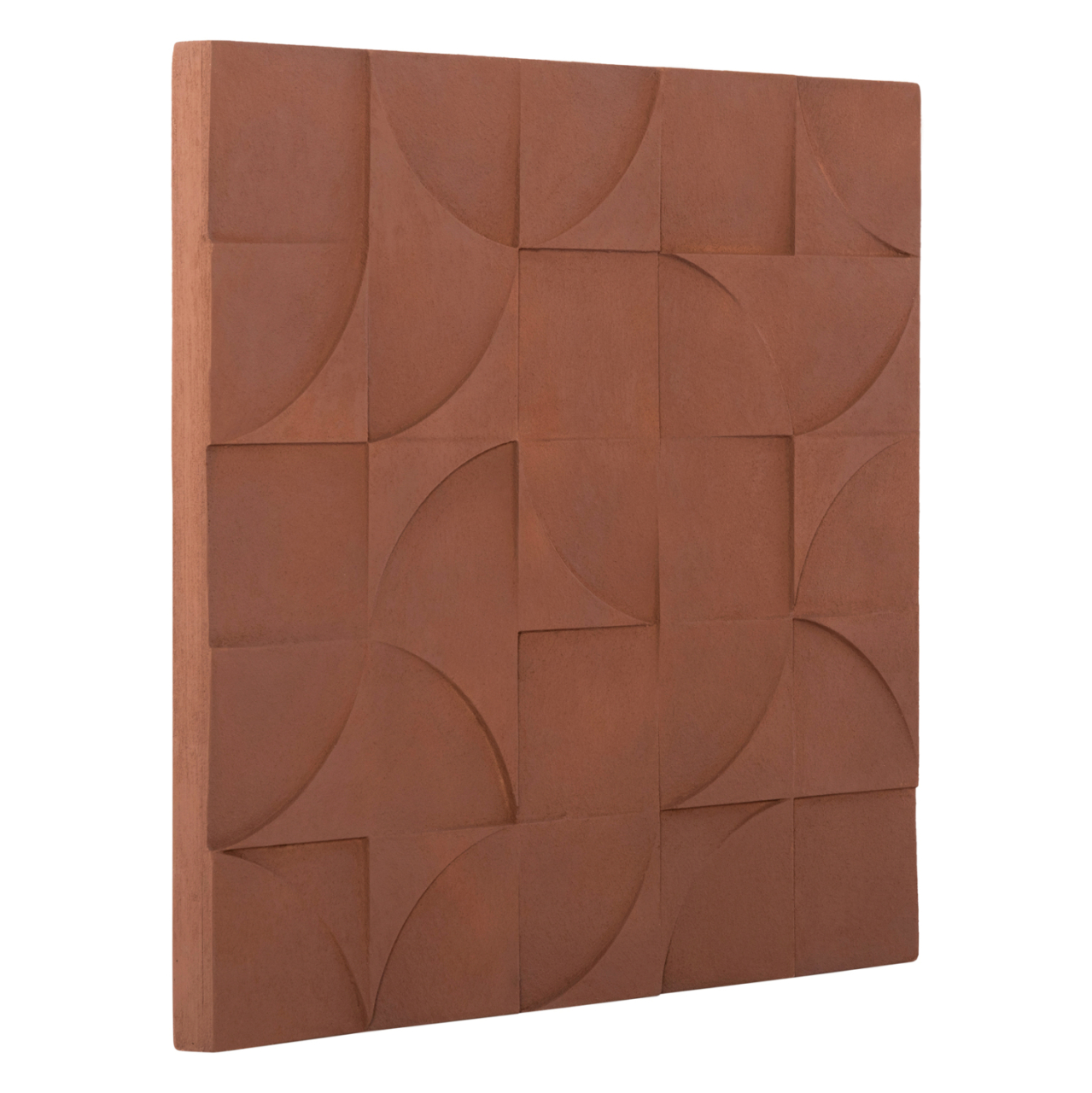 WALL DECOR PANEL SQUARE SERIES SANTORINI HM4524 MDF IN BROWN COLOR 80x5(thickness)x80Hcm. [3]
