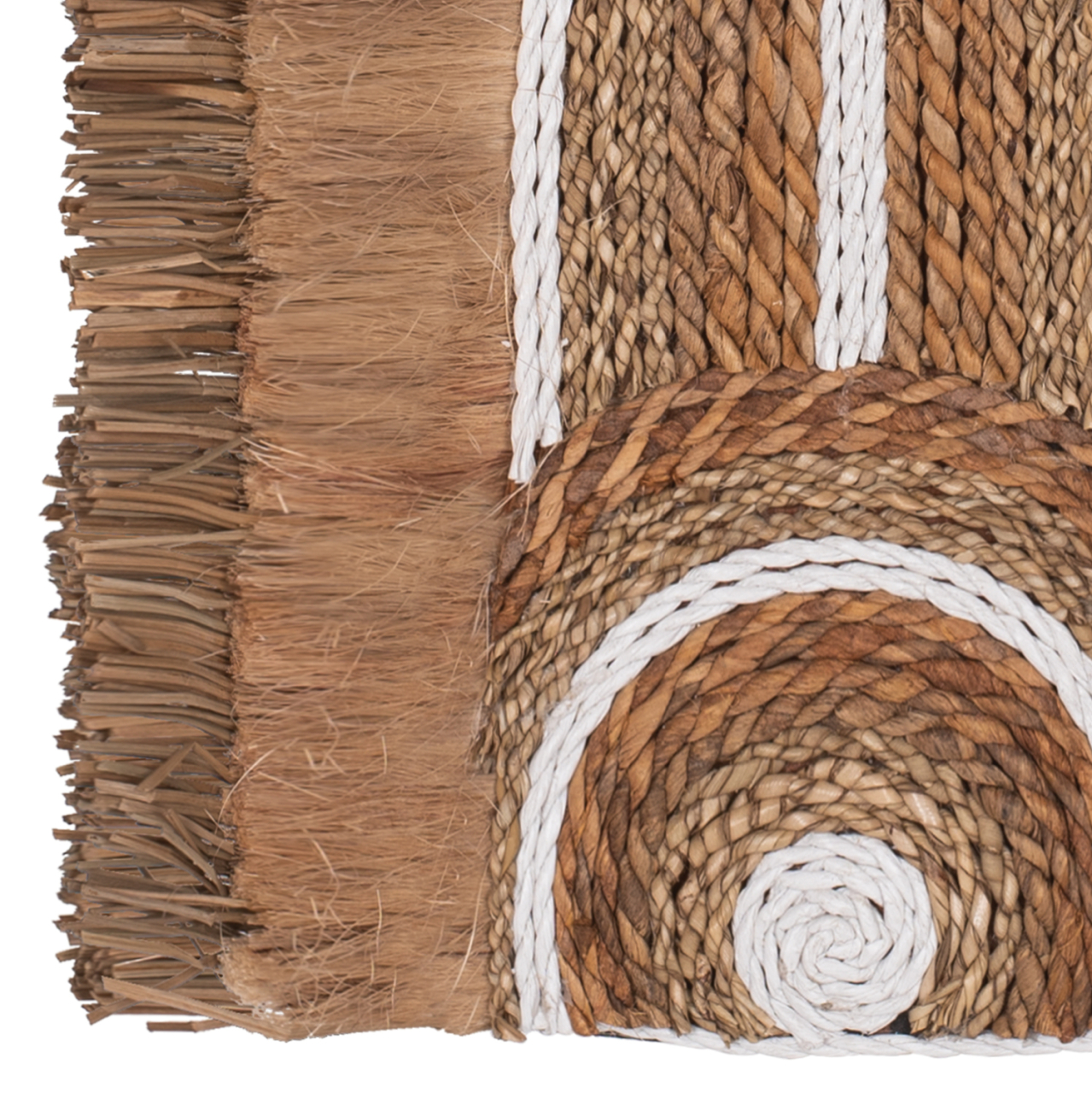 WALL DECOR WITH ABACA FIBERS AND ROPE IN NATURAL COLOR 32X58X8cm.HM7791 [3]