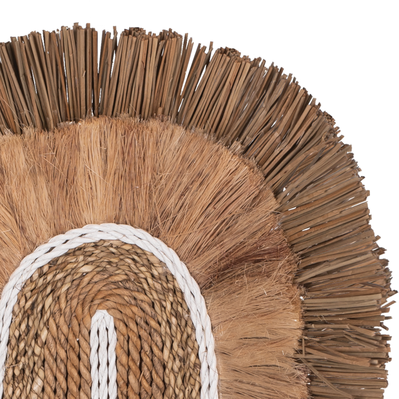 WALL DECOR WITH ABACA FIBERS AND ROPE IN NATURAL COLOR 32X58X8cm.HM7791 [4]
