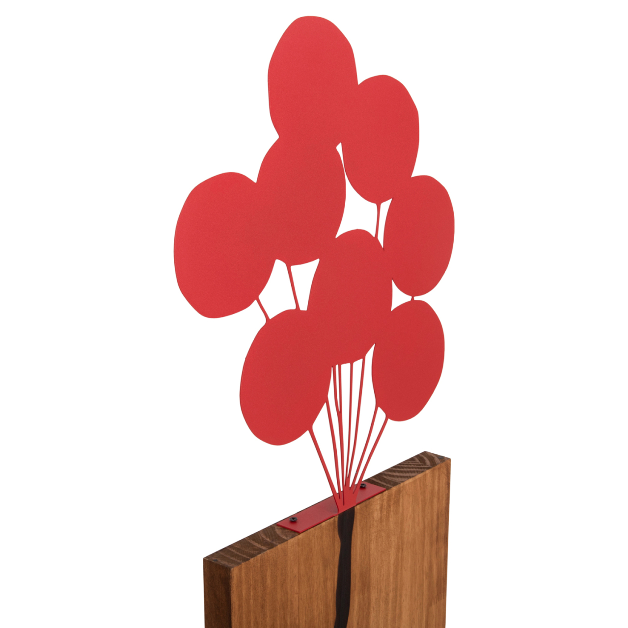 WALL DECORATION BALLOONS IN CORAL COLOR HM4649 METAL-WOOD 30x3x99Hcm. [5]