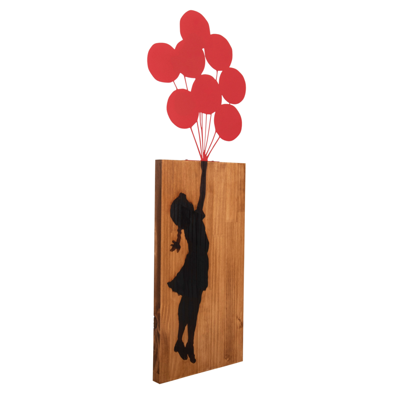 WALL DECORATION BALLOONS IN CORAL COLOR HM4649 METAL-WOOD 30x3x99Hcm. [3]