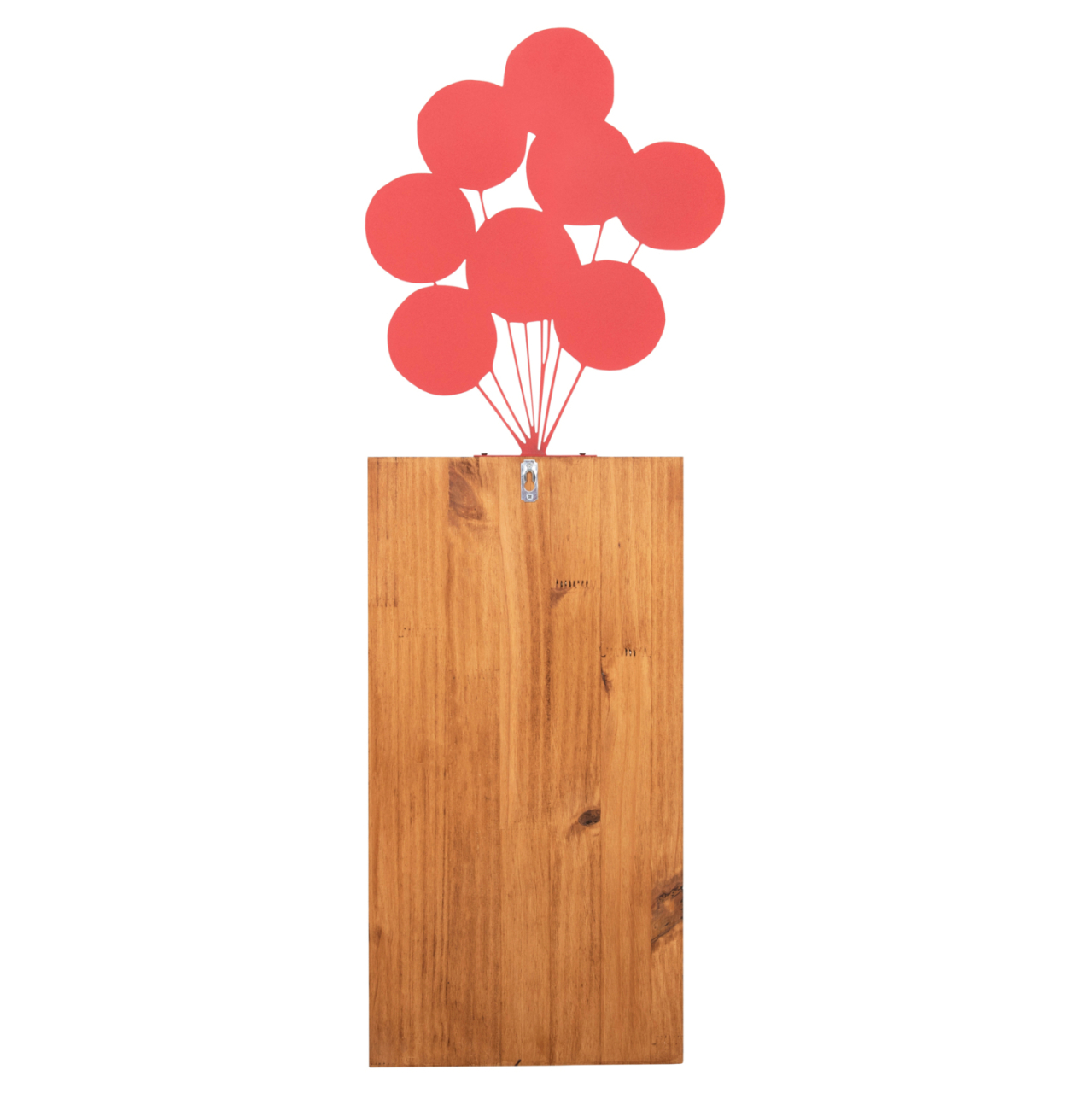 WALL DECORATION BALLOONS IN CORAL COLOR HM4649 METAL-WOOD 30x3x99Hcm. [4]