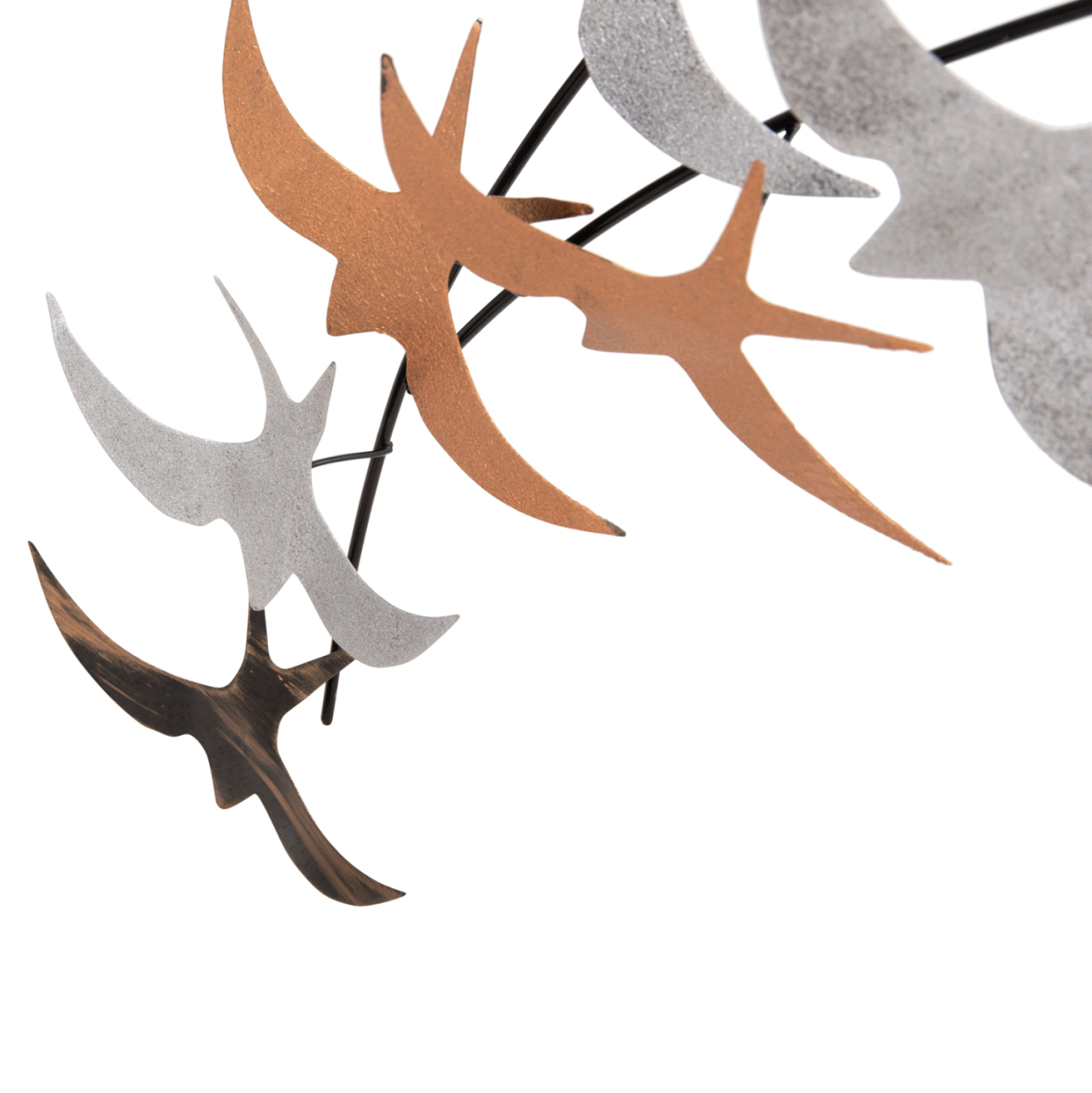 WALL DECORATION BIRDS HM4655 METAL- MULTICOLOR 131x11(depth)x70Hcm. [5]