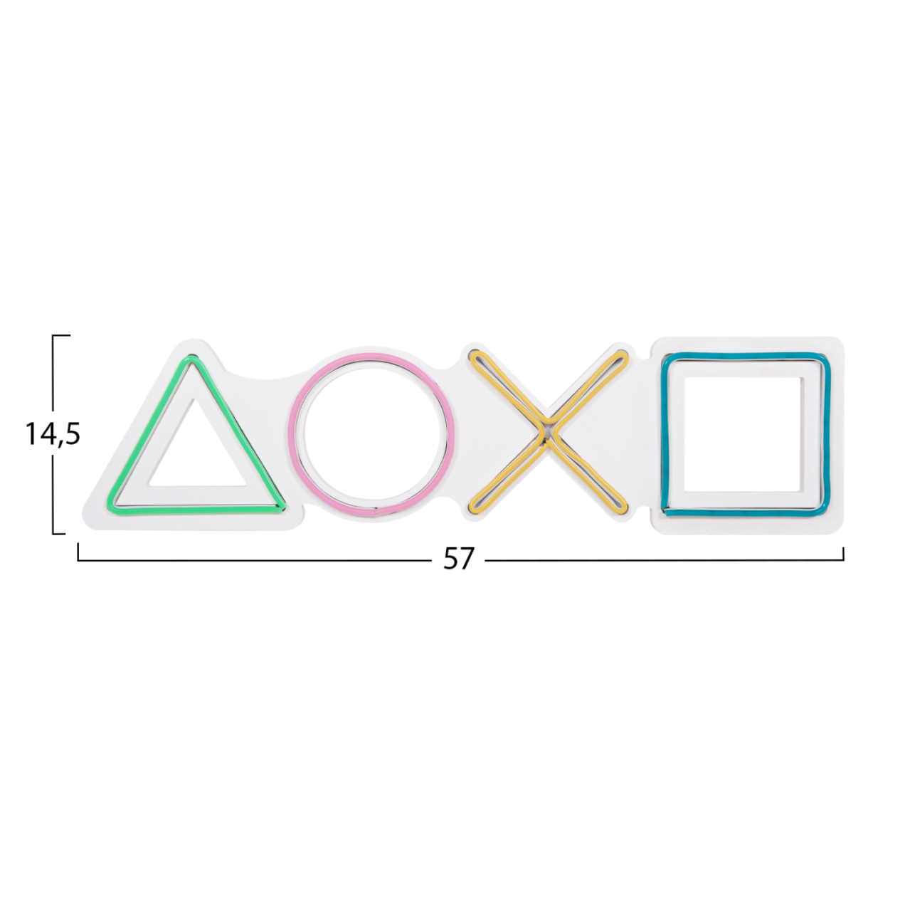 WALL DECORATION ILLUMINATED (LED) HM4652 GAME CONTROLS 57x2x14,5Hcm. [2]