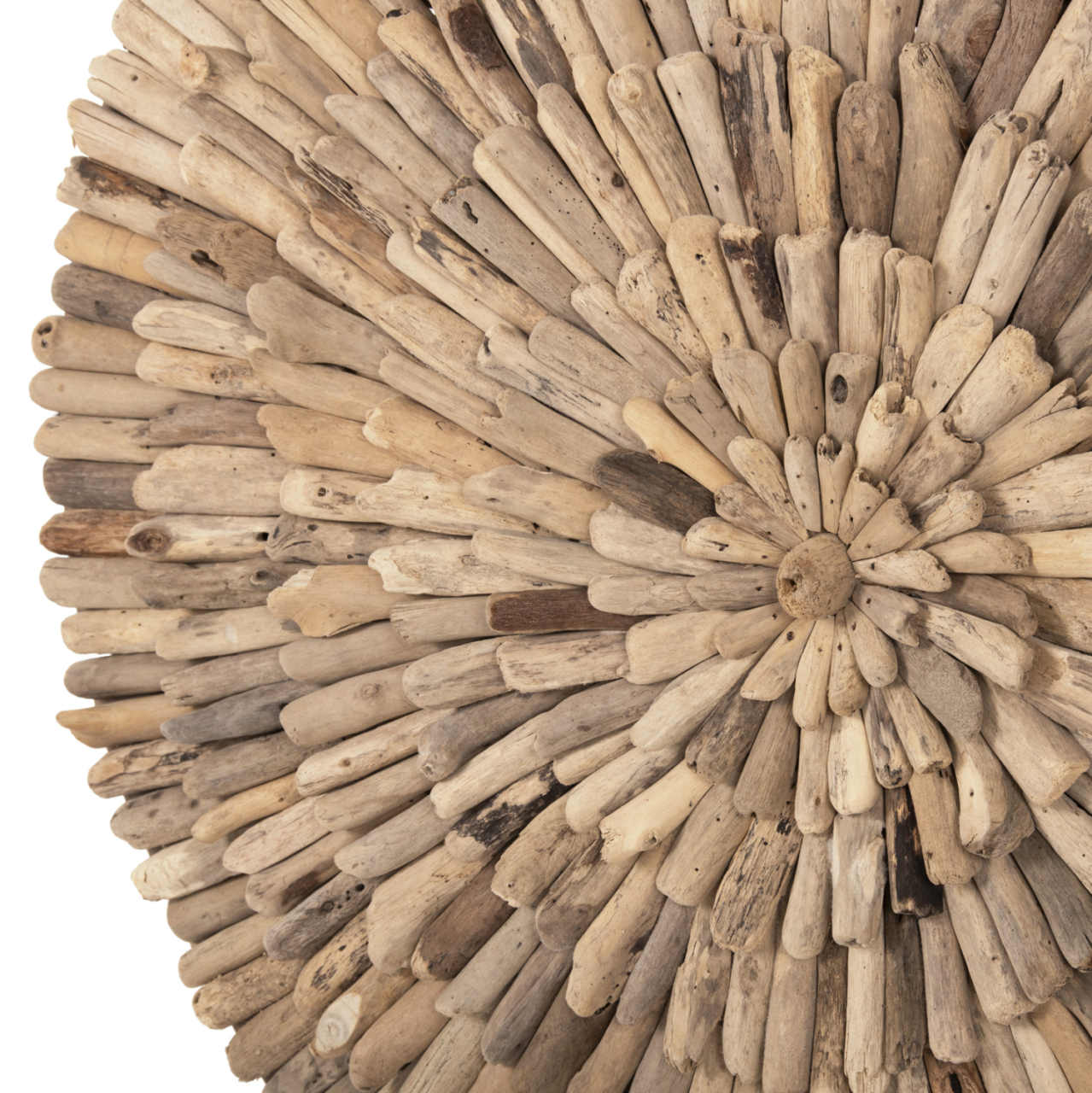 WALL DECORATION ROUND CHIIKI HM4299 DRIFTWOOD IN NATURAL Φ80 cm. [4]