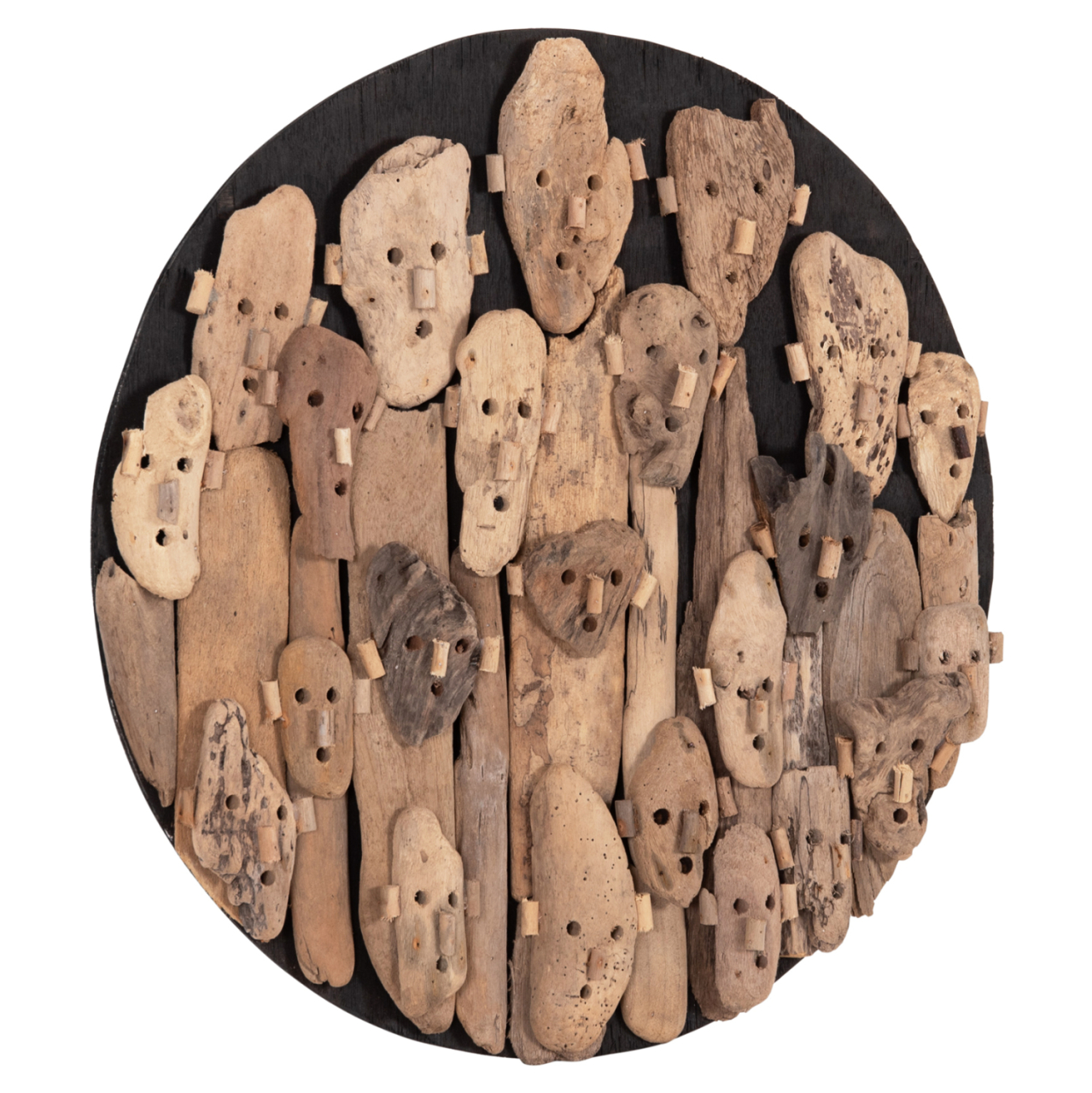 WALL DECORATION ROUND LICAS HM4441 DRIFTWOOD IN NATURAL Φ62cm. [3]
