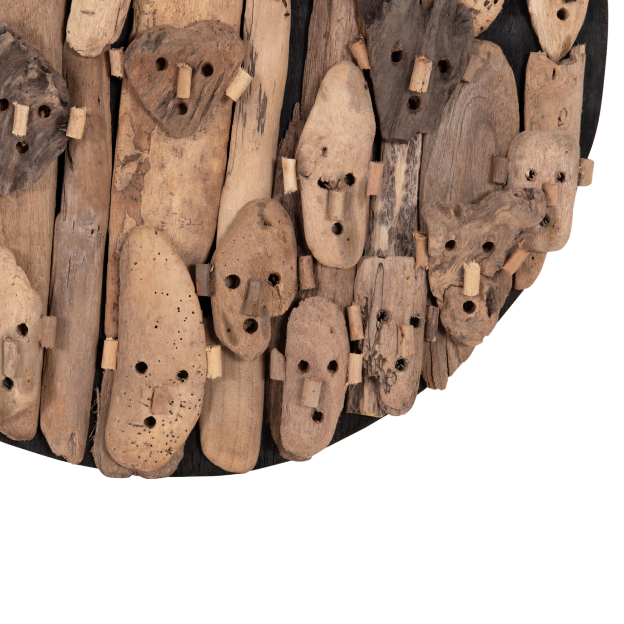WALL DECORATION ROUND LICAS HM4441 DRIFTWOOD IN NATURAL Φ62cm. [9]