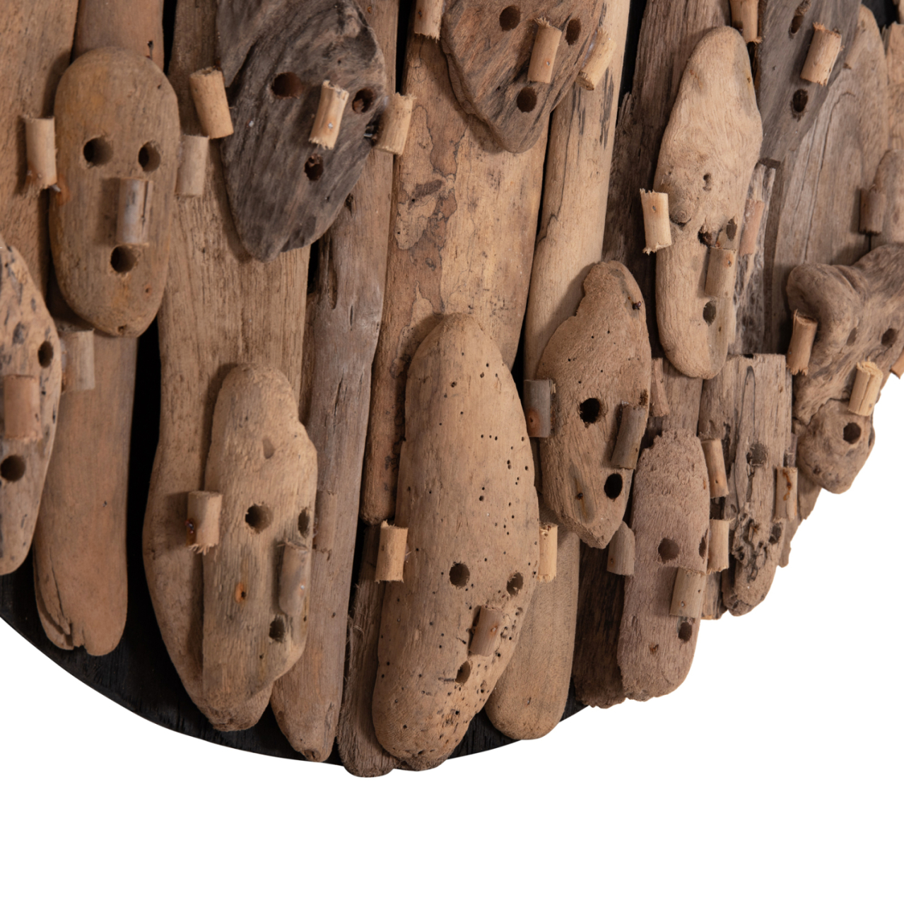WALL DECORATION ROUND LICAS HM4441 DRIFTWOOD IN NATURAL Φ62cm. [6]