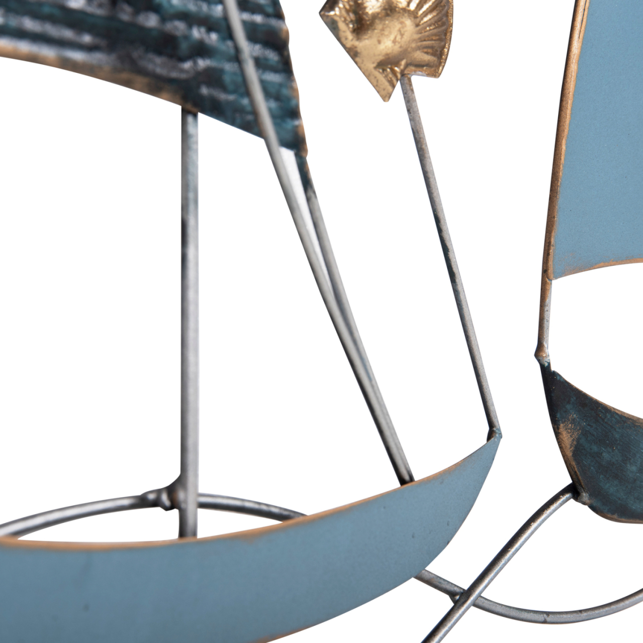 WALL DECORATION SQUARE HM4203 METAL-BOATS 50x6x50cm [5]