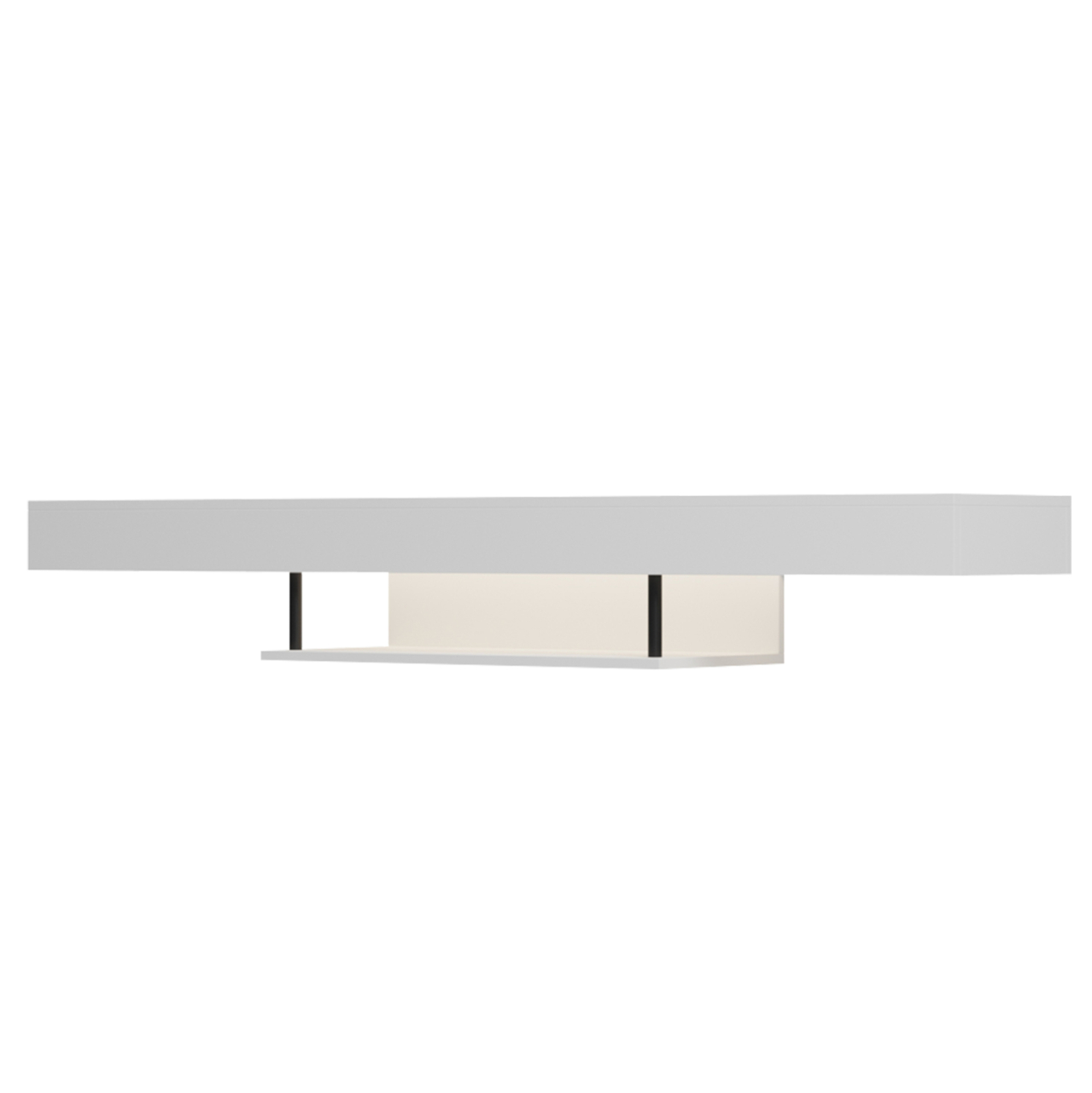 WALL HANGING TV STAND WITH LED SAVOR HM18381.02 MELAMINE IN WHITE 150x29.5x22Hcm [5]