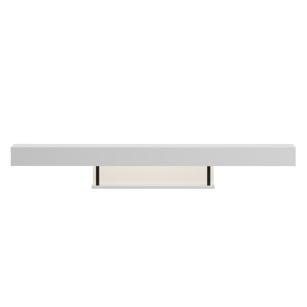 WALL HANGING TV STAND WITH LED SAVOR HM18381.02 MELAMINE IN WHITE 150x29.5x22Hcm [3]
