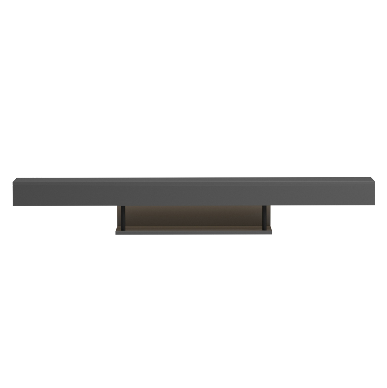 WALL HANGING TV STAND WITH LED SAVOR HM18381.05 MELAMINE IN GREY 150x29.5x22Hcm [3]