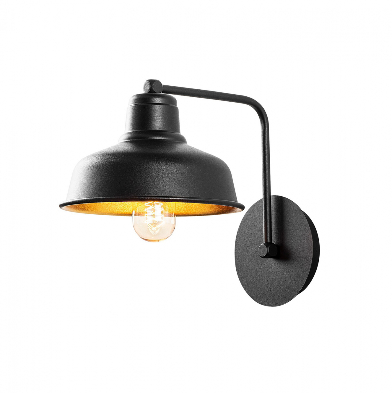 Wall Lamp metallic black HM7306 19x27x24 cm. [3]