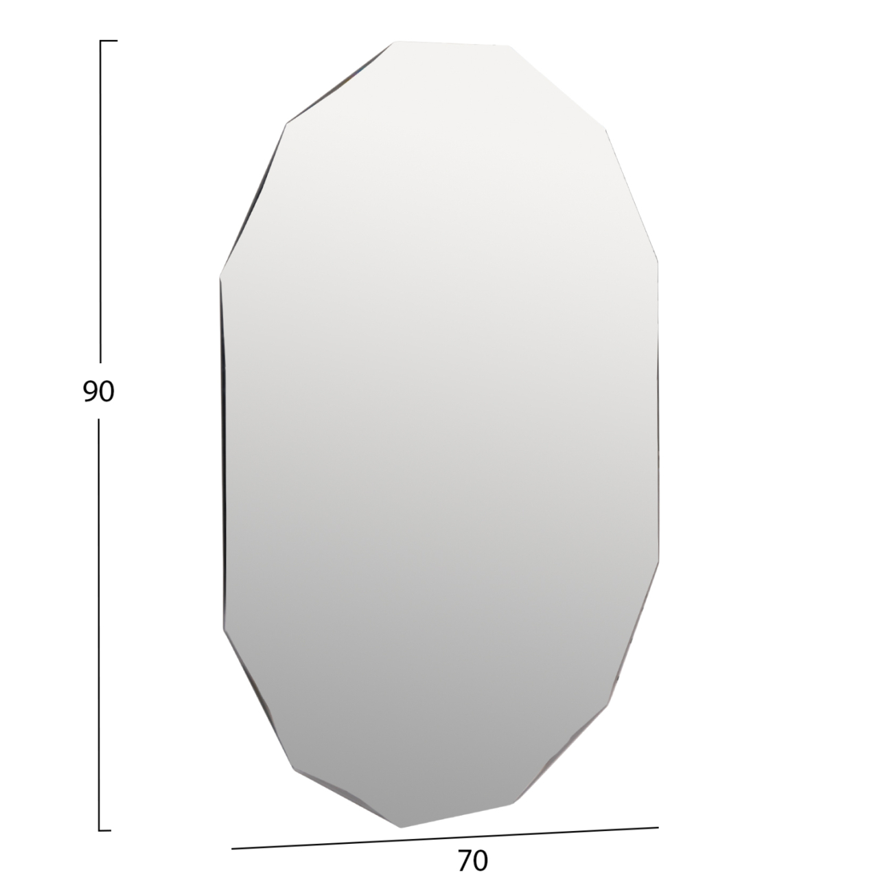 WALL MIRROR CANE HM4493 NO FRAME 70x90Hcm. [2]