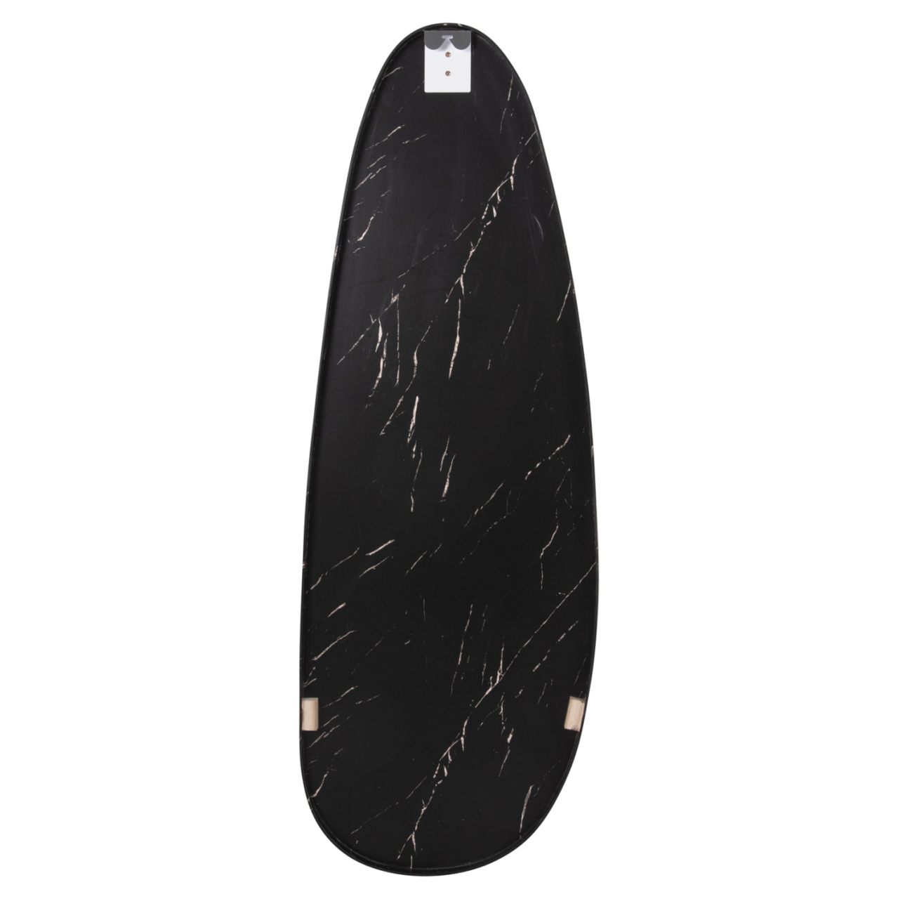 WALL MIRROR CRITHER HM4486.01 MDF FRAME IN BLACK MARBLE COLORING 49x140Hcm. [6]
