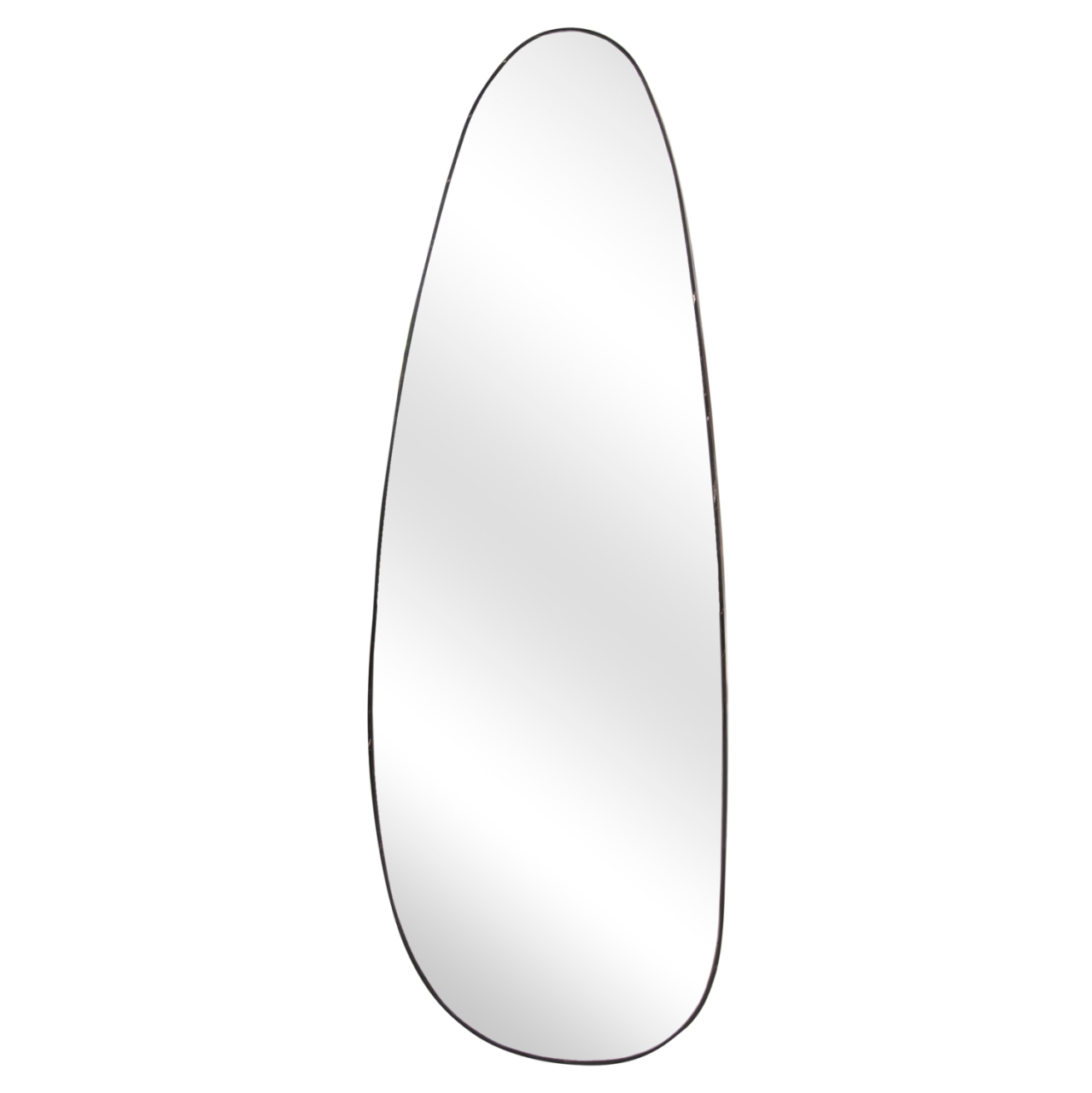 WALL MIRROR CRITHER HM4486.01 MDF FRAME IN BLACK MARBLE COLORING 49x140Hcm. [3]