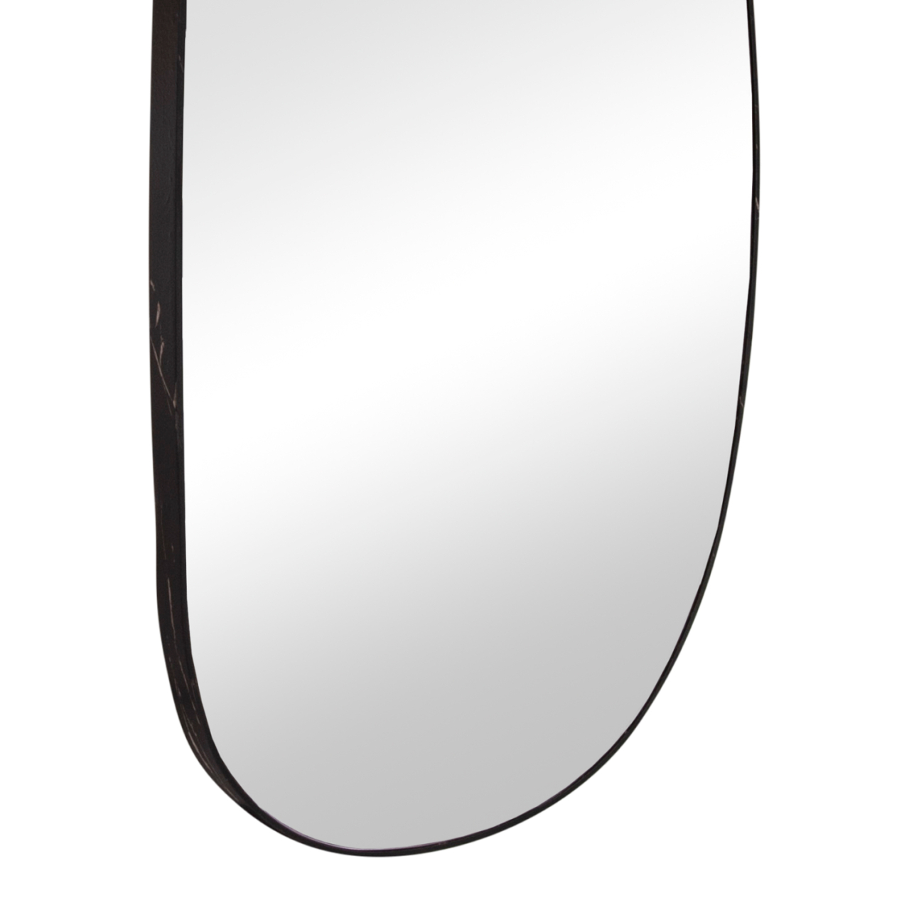 WALL MIRROR CRITHER HM4486.01 MDF FRAME IN BLACK MARBLE COLORING 49x140Hcm. [5]