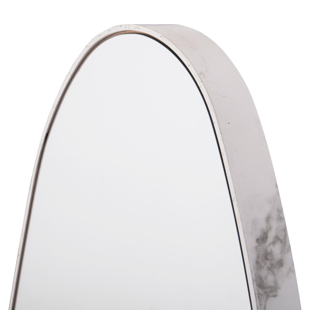 WALL MIRROR CRITHER HM4486.05 MDF FRAME IN WHITE MARBLE COLORING 49x140Hcm. [5]