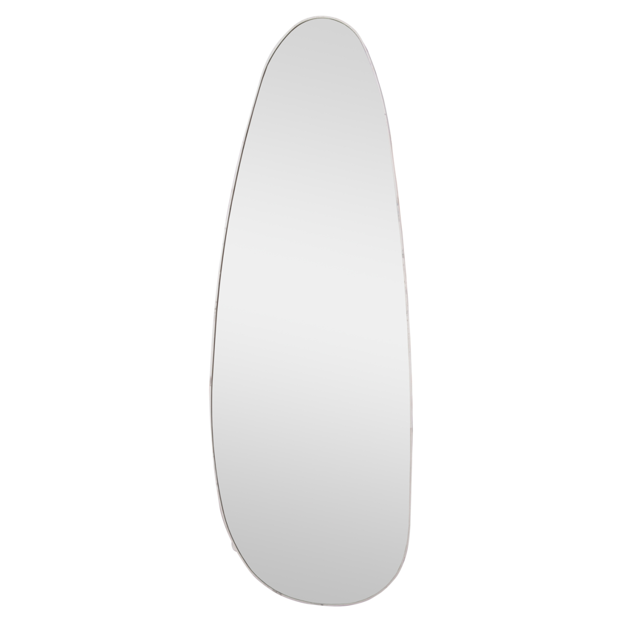 WALL MIRROR CRITHER HM4486.05 MDF FRAME IN WHITE MARBLE COLORING 49x140Hcm. [3]