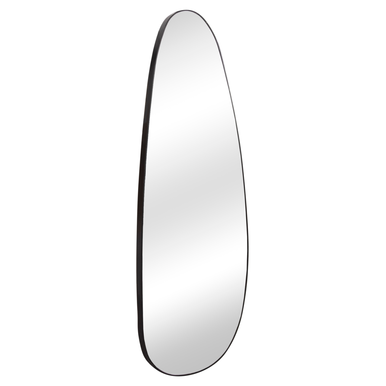 WALL MIRROR CRITHER HM4486.11 MDF FRAME IN BLACK COLORING 49x140Hcm. [1]
