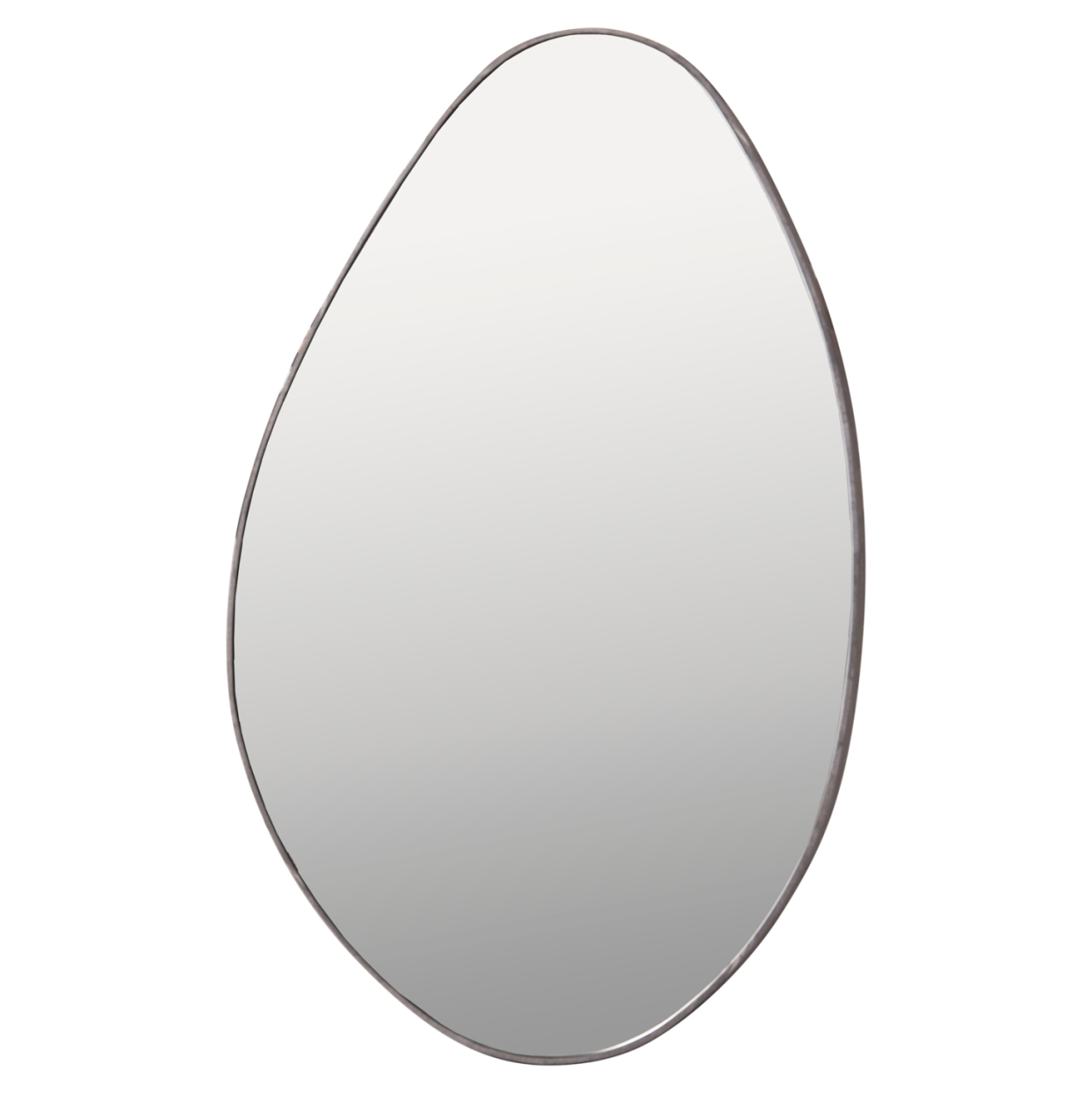 WALL MIRROR DROP HM4488.02 MDF FRAME IN GREY MARBLE COLORING 50x80Hcm. [3]