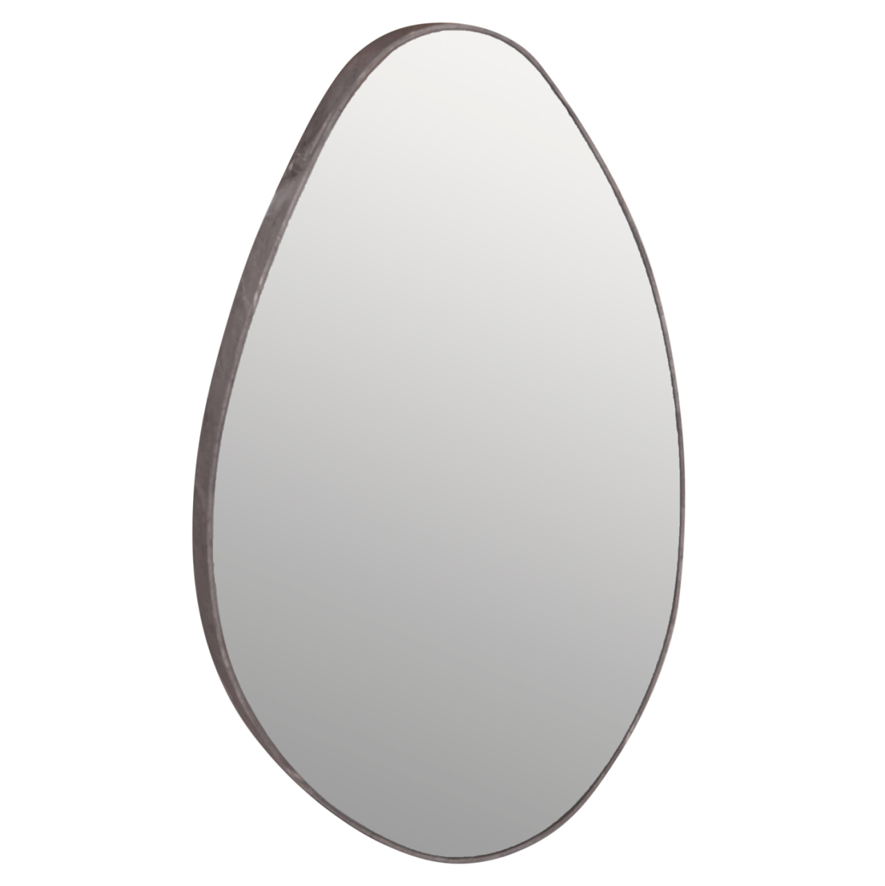WALL MIRROR DROP HM4488.02 MDF FRAME IN GREY MARBLE COLORING 50x80Hcm. [1]