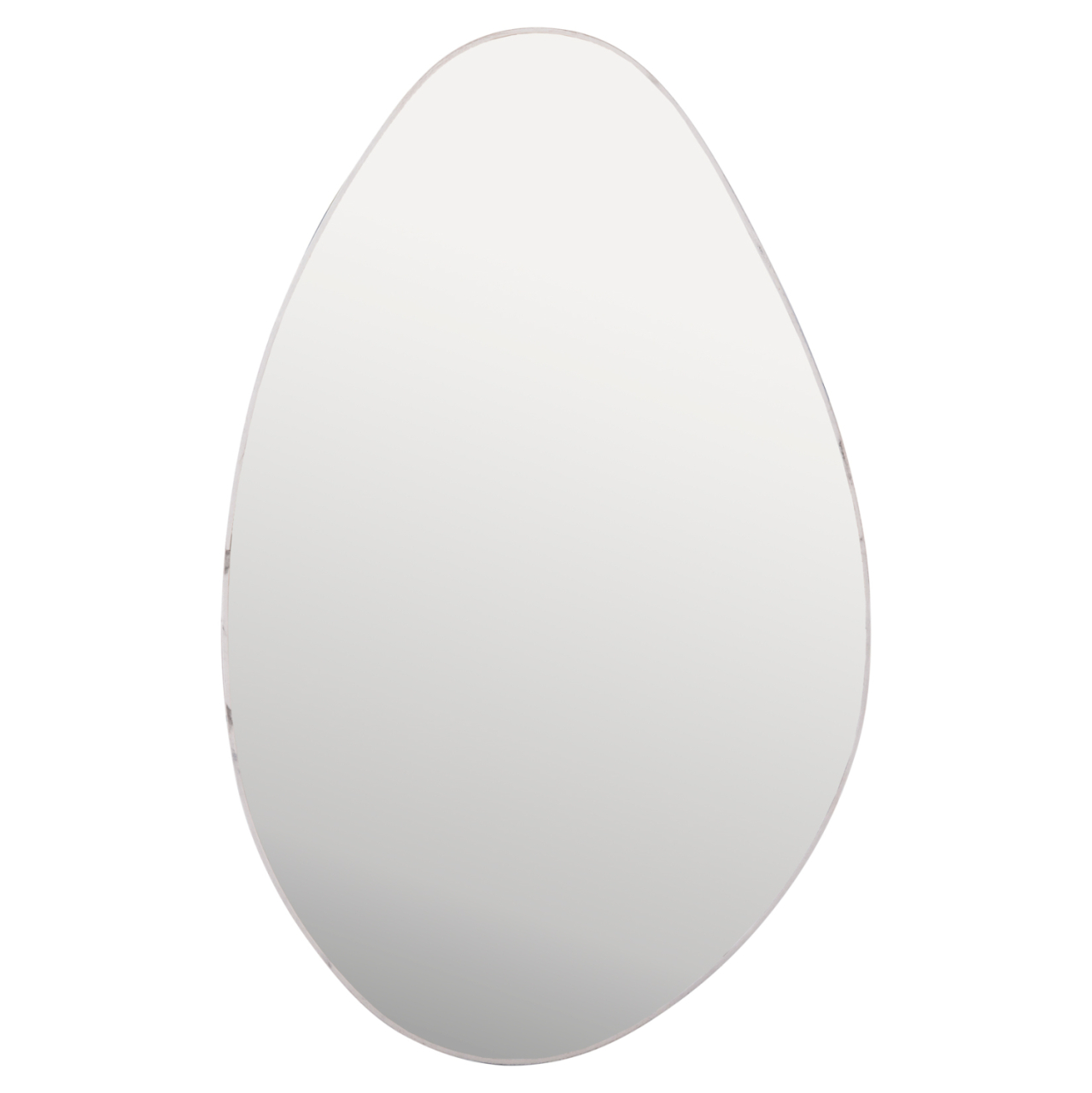 WALL MIRROR DROP HM4488.05 MDF FRAME IN WHITE MARBLE COLORING 50x80Hcm. [3]