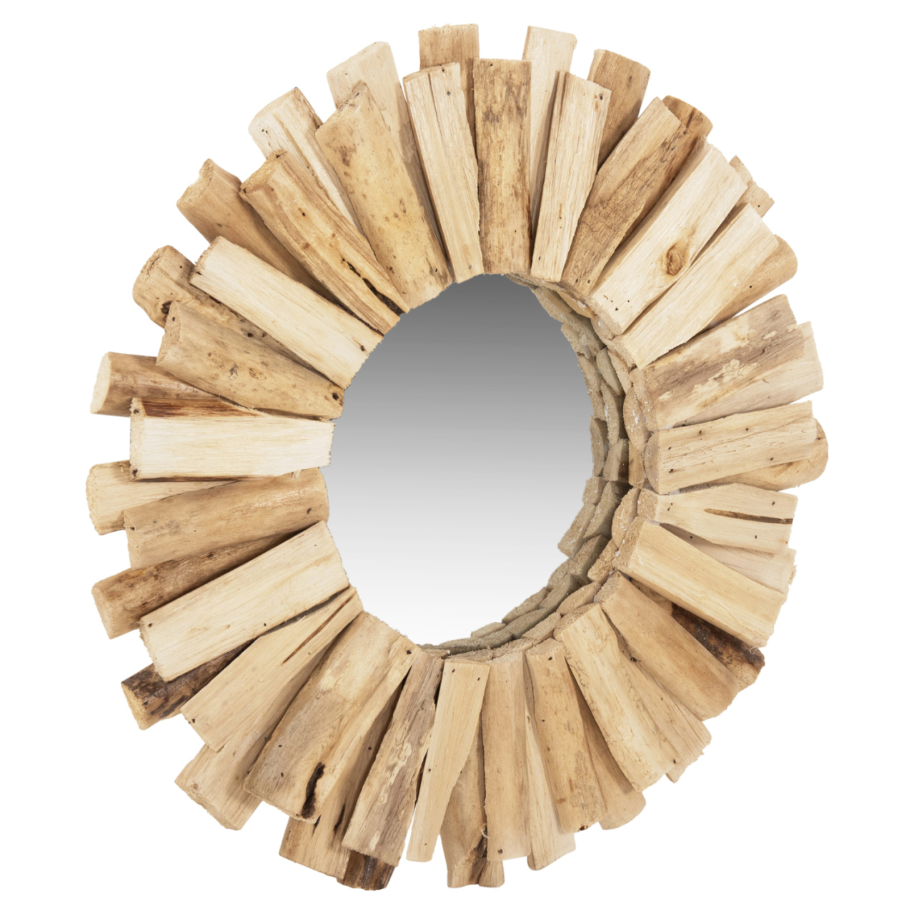 WALL MIRROR HM7719 DRIFTWOOD NATURAL 50X5X50H [3]