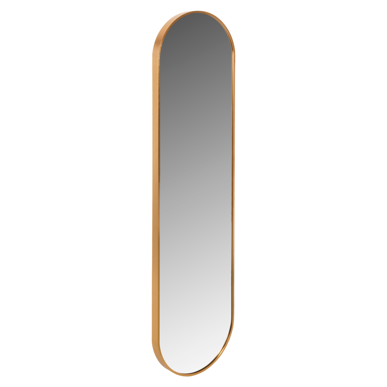 WALL MIRROR HM9581.30 TALL OVAL GOLD ALUMINUM FRAME 38,5x4x149Hcm. [3]