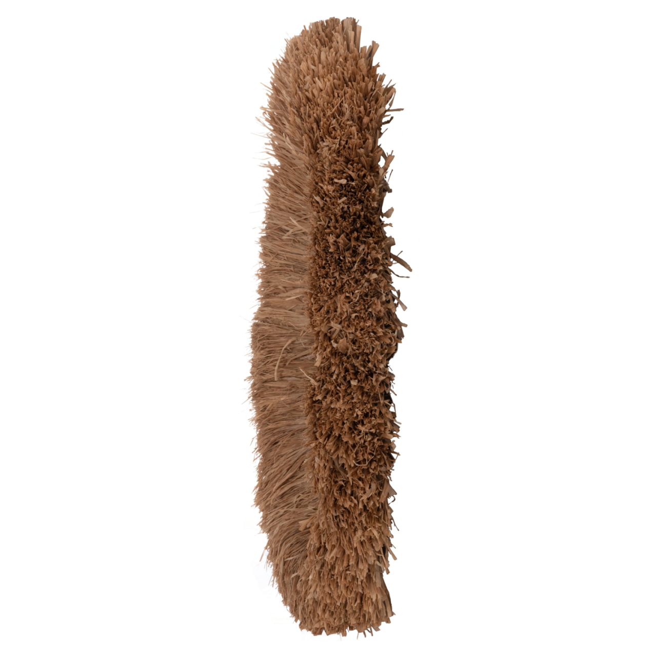 WALL MIRROR IN OVAL SHAPE HM4711 SISAL FIBERS FRAME IN NATURAL COLOR 95x60x15(thickness) cm. [9]