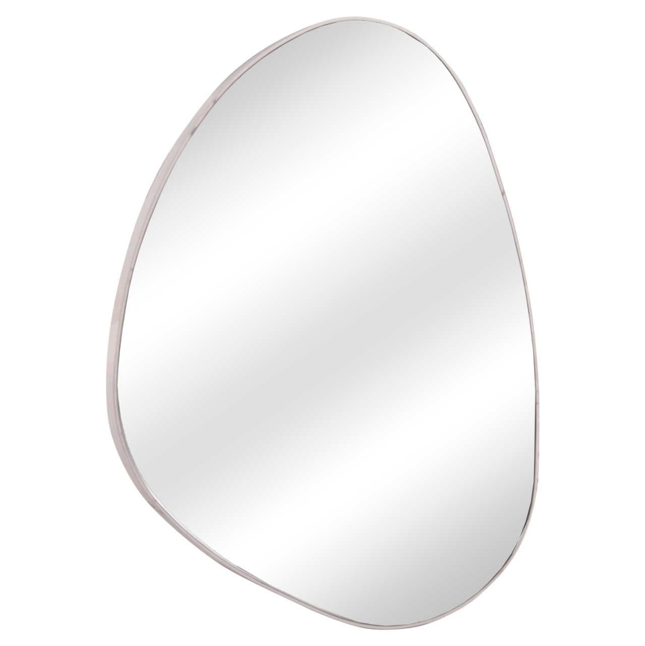 WALL MIRROR IRREGU HM4487.05 MDF FRAME IN WHITE MARBLE COLORING 60x80Hcm. [1]