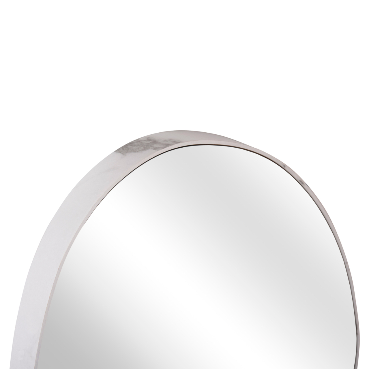 WALL MIRROR IRREGU HM4487.05 MDF FRAME IN WHITE MARBLE COLORING 60x80Hcm. [4]