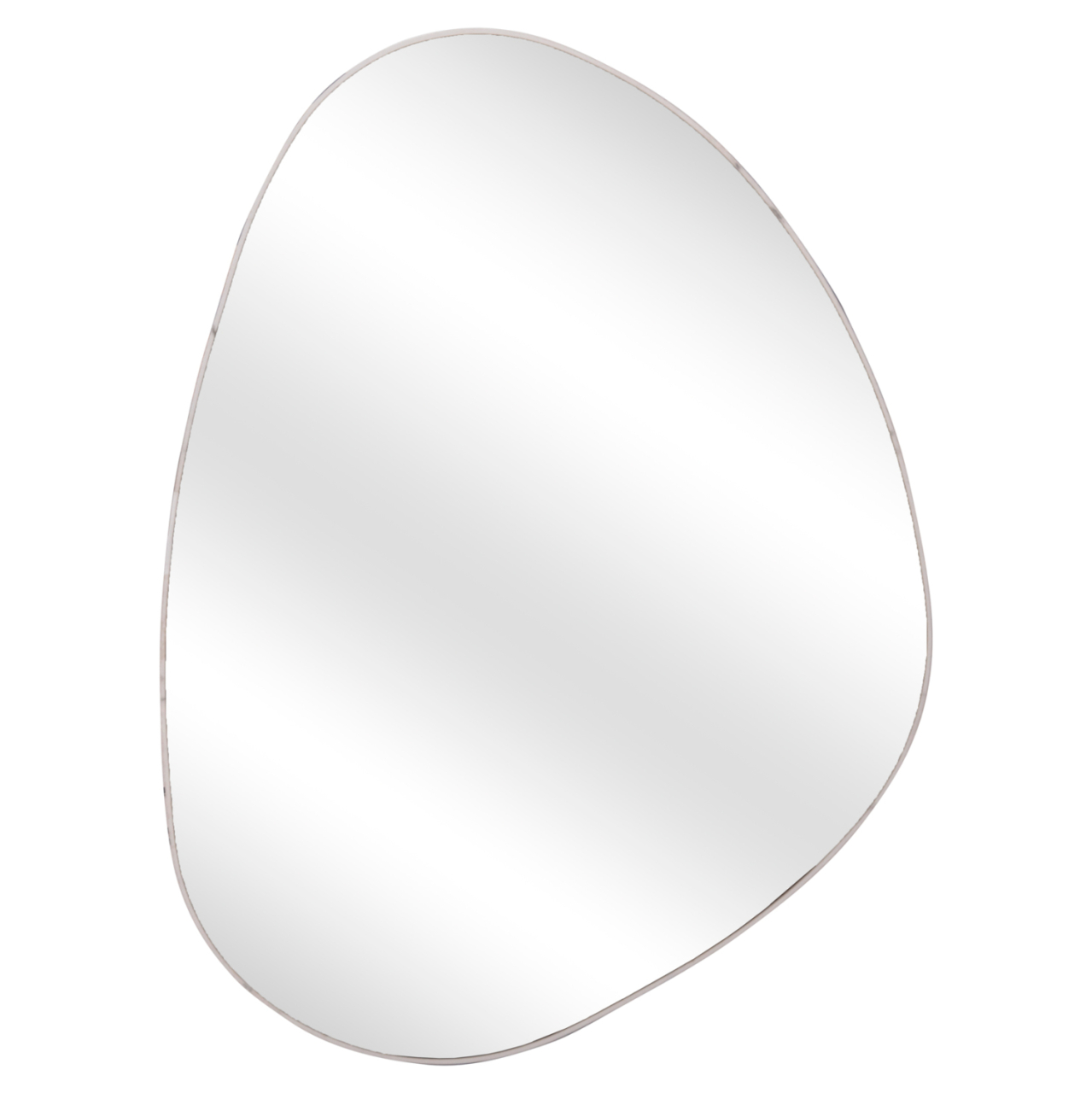 WALL MIRROR IRREGU HM4487.05 MDF FRAME IN WHITE MARBLE COLORING 60x80Hcm. [3]