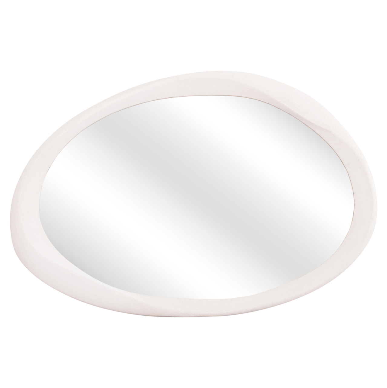 WALL MIRROR OVAL SERIES SANTORINI HM4513 MDF IN OFF-WHITE 90x3,2x60Hcm. [3]
