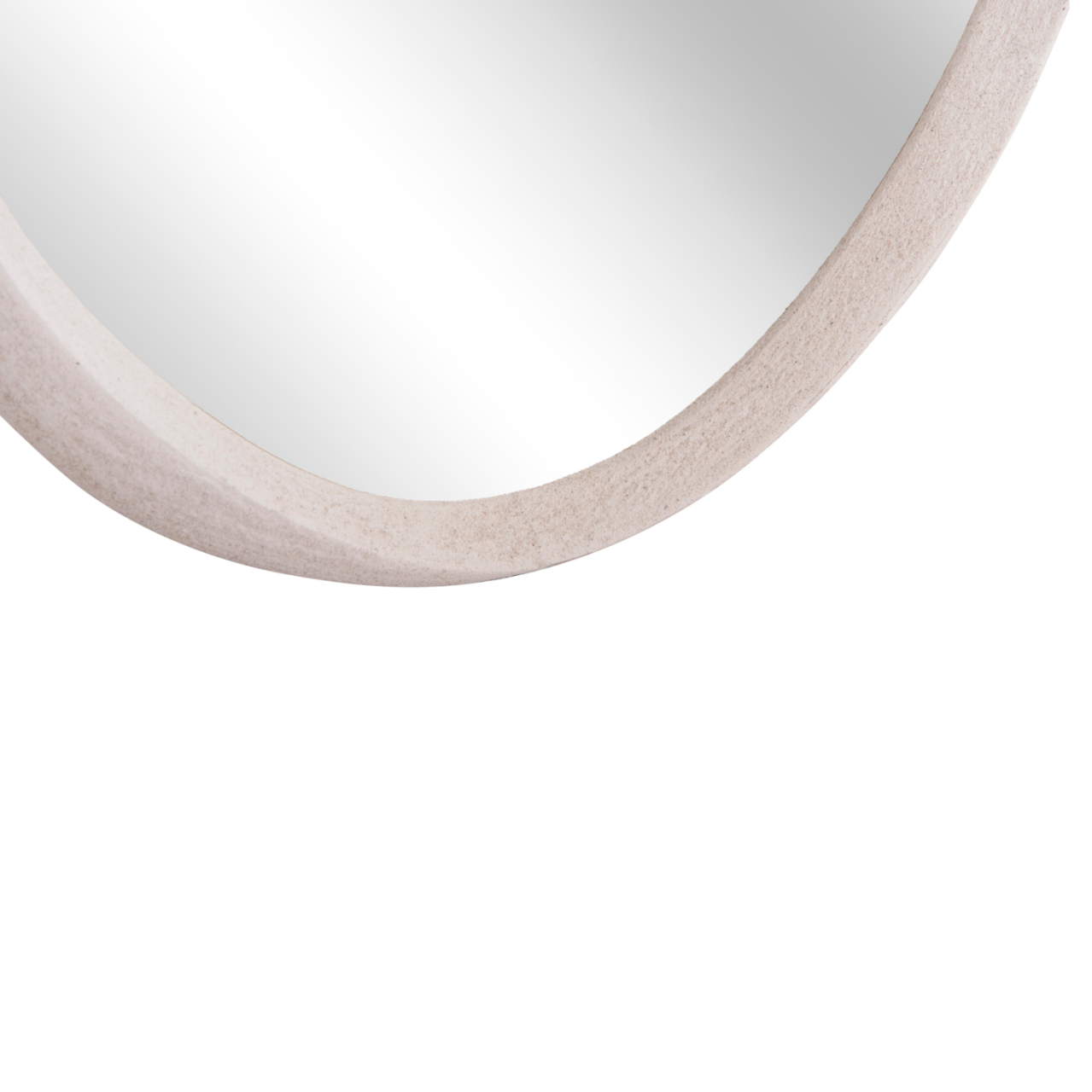 WALL MIRROR OVAL SERIES SANTORINI HM4514 MDF IN OFF-WHITE 48x3,2x60Hcm. [5]