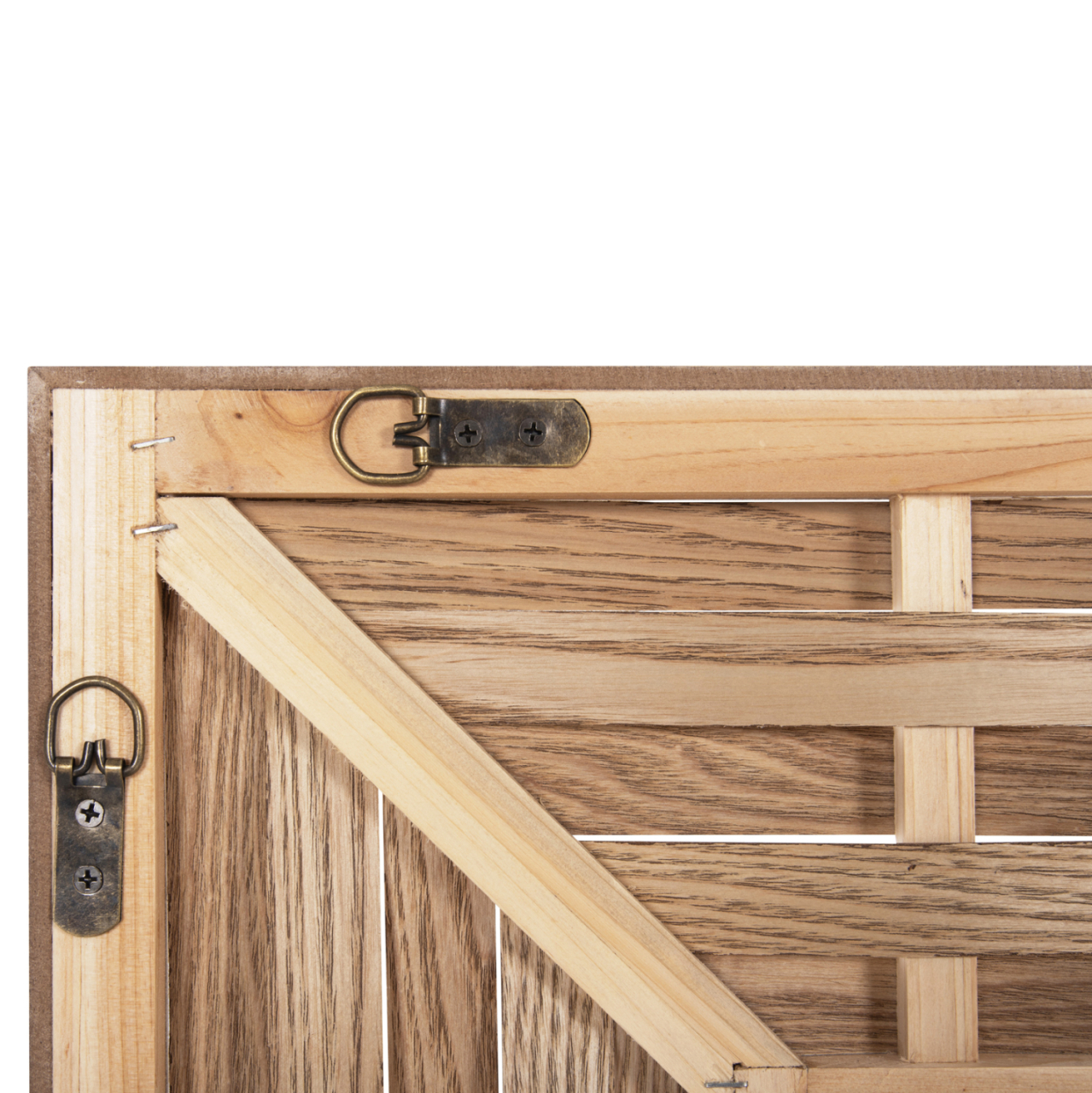 WALL MIRROR RECTANGULAR HM4225 BAMBOO IN OAK COLOR 120x2,5x80 cm. [6]