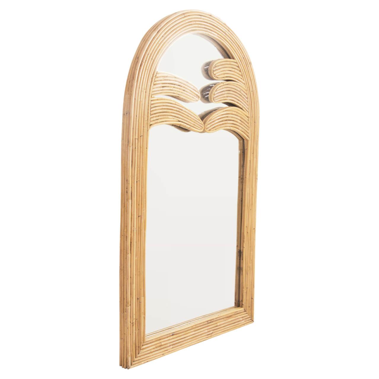 WALL MIRROR REFLECT HM4367 NATURAL RATTAN FRAME 60x4,5x100Hcm. [3]