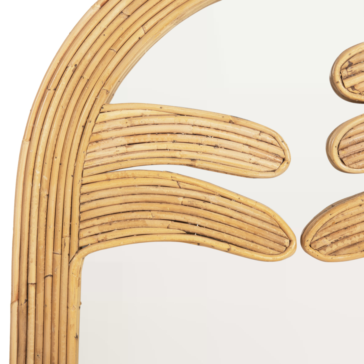 WALL MIRROR REFLECT HM4367 NATURAL RATTAN FRAME 60x4,5x100Hcm. [4]