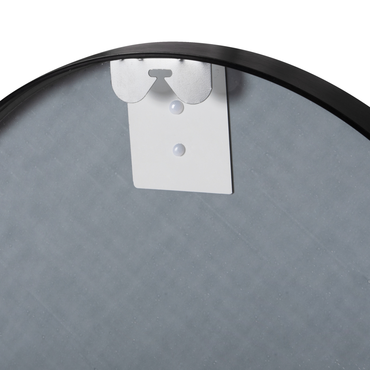 WALL MIRROR ROUND HM9582.01 ALUMINUM FRAME IN BLACK Φ50x3 cm. [4]