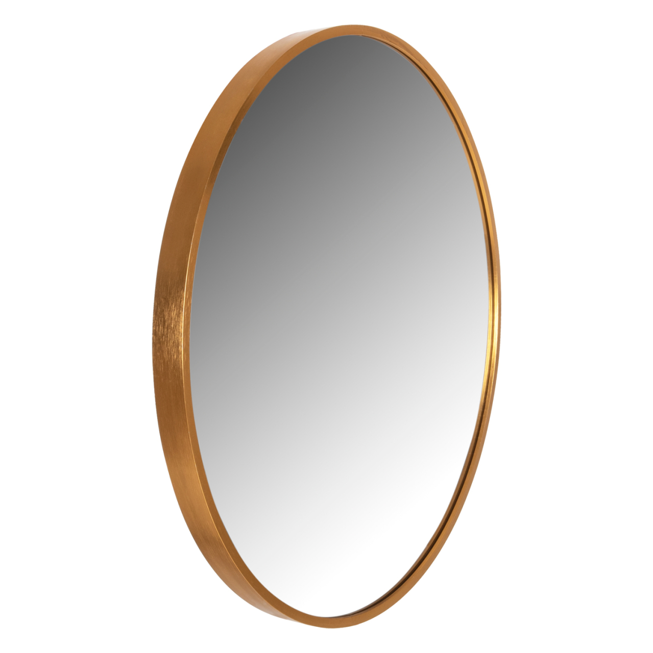 WALL MIRROR ROUND HM9582.30 ALUMINUM FRAME IN GOLD Φ50x3 cm. [3]
